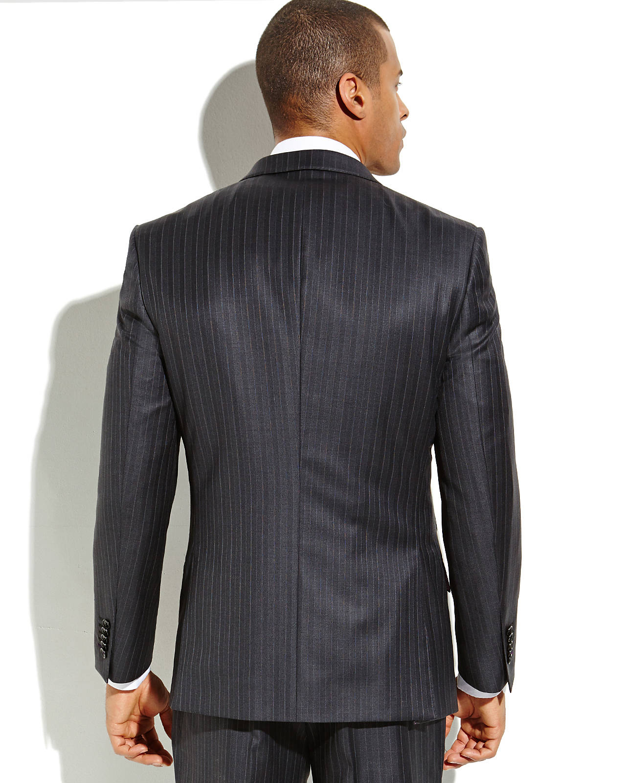 English laundry Grey Pinstripe 3Piece Suit in Gray for Men (Grey) Lyst