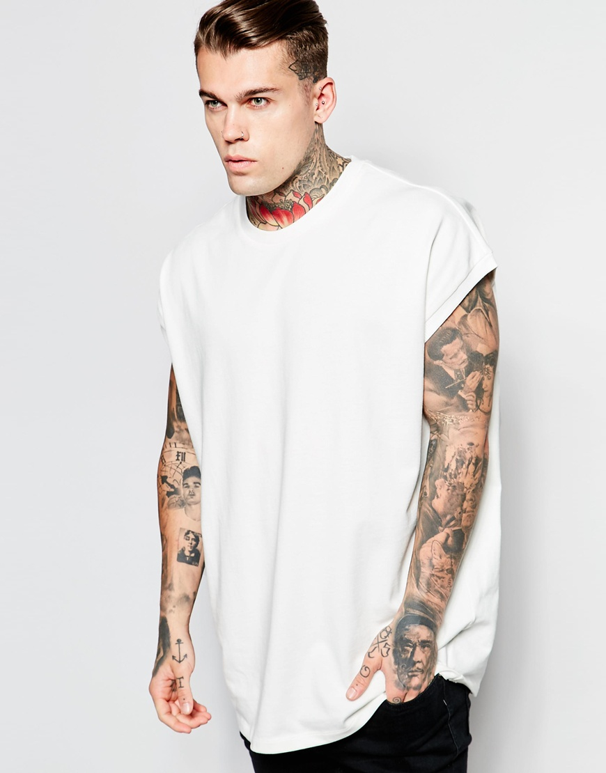 ASOS Super Oversized T-shirt In Heavyweight Jersey In Off White for Men ...