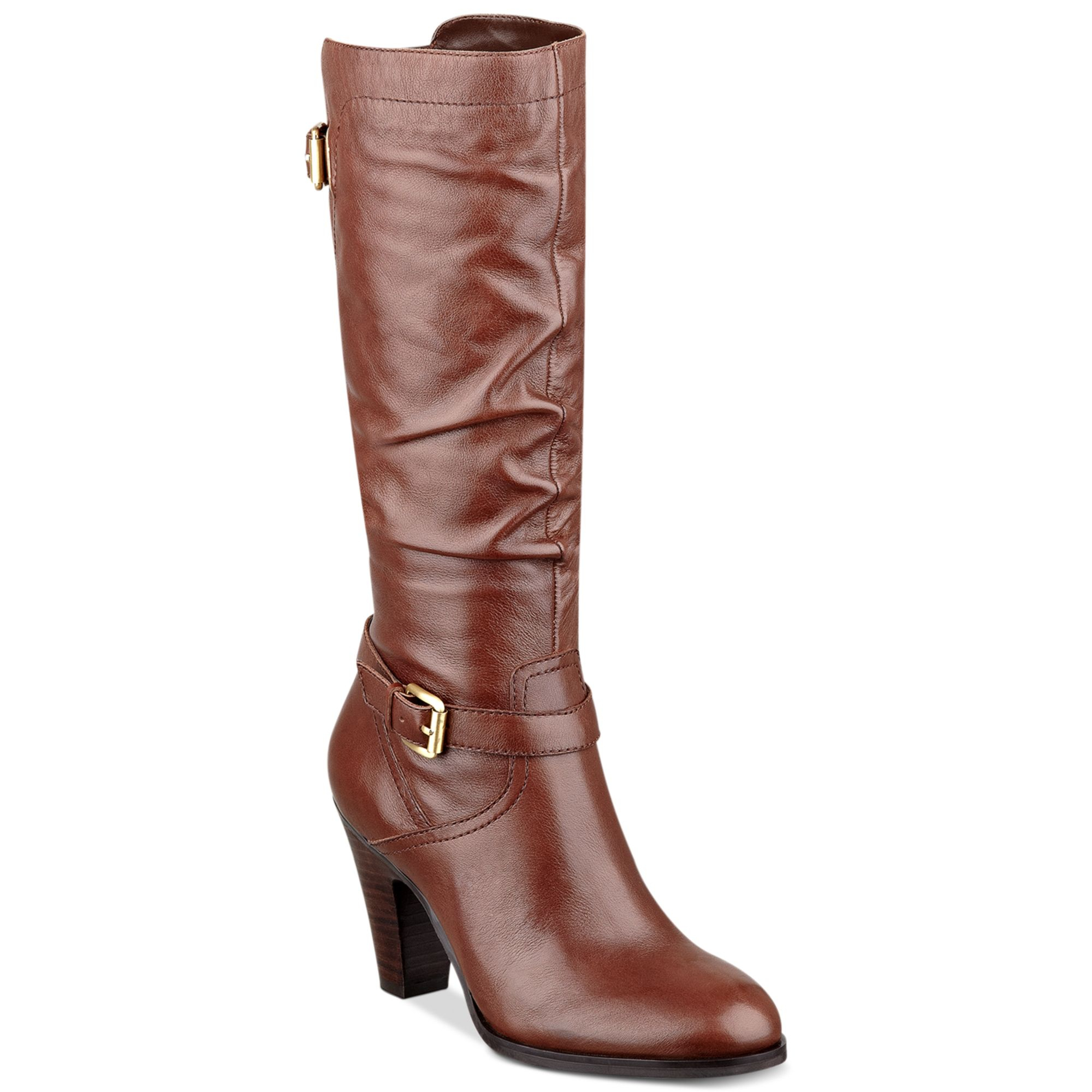 Guess Womens Boots Magy Mid Shaft Boots in Cognac (Brown) - Lyst