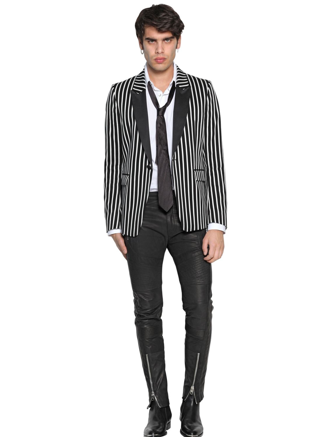 Lyst - Diesel Black Gold Striped Cotton Jacquard Tuxedo ...