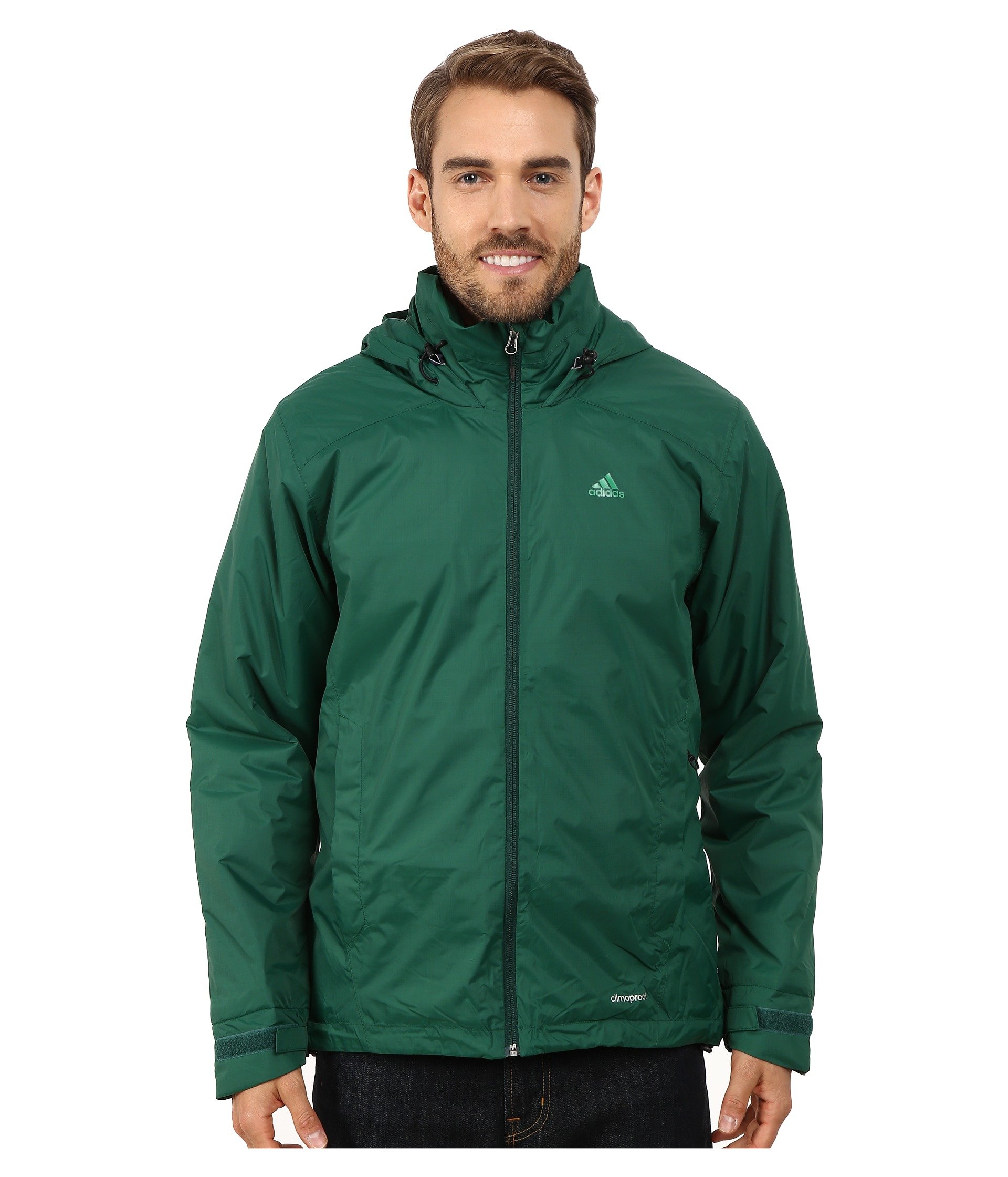 adidas Synthetic Hiking Wandertag Insulated Jacket in Dark Green (Green