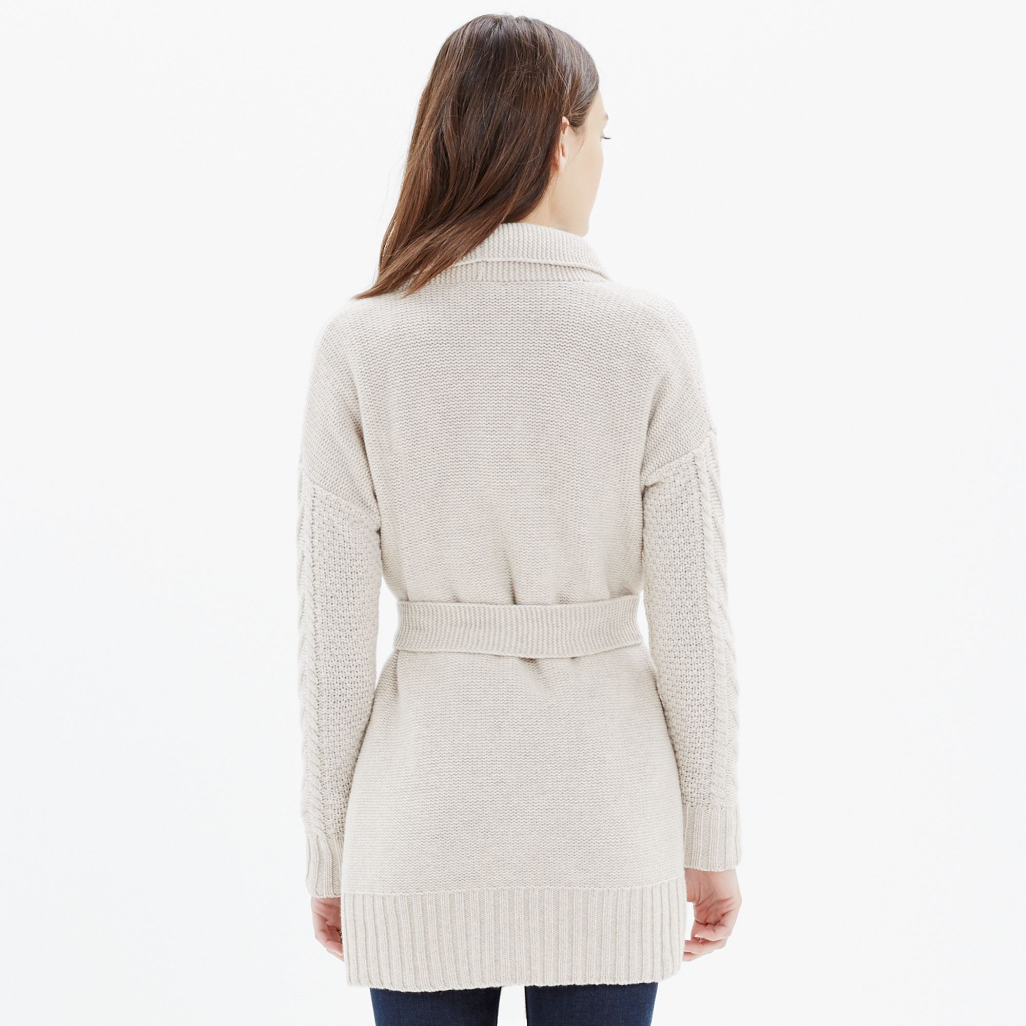 shawl collar wrap sweater