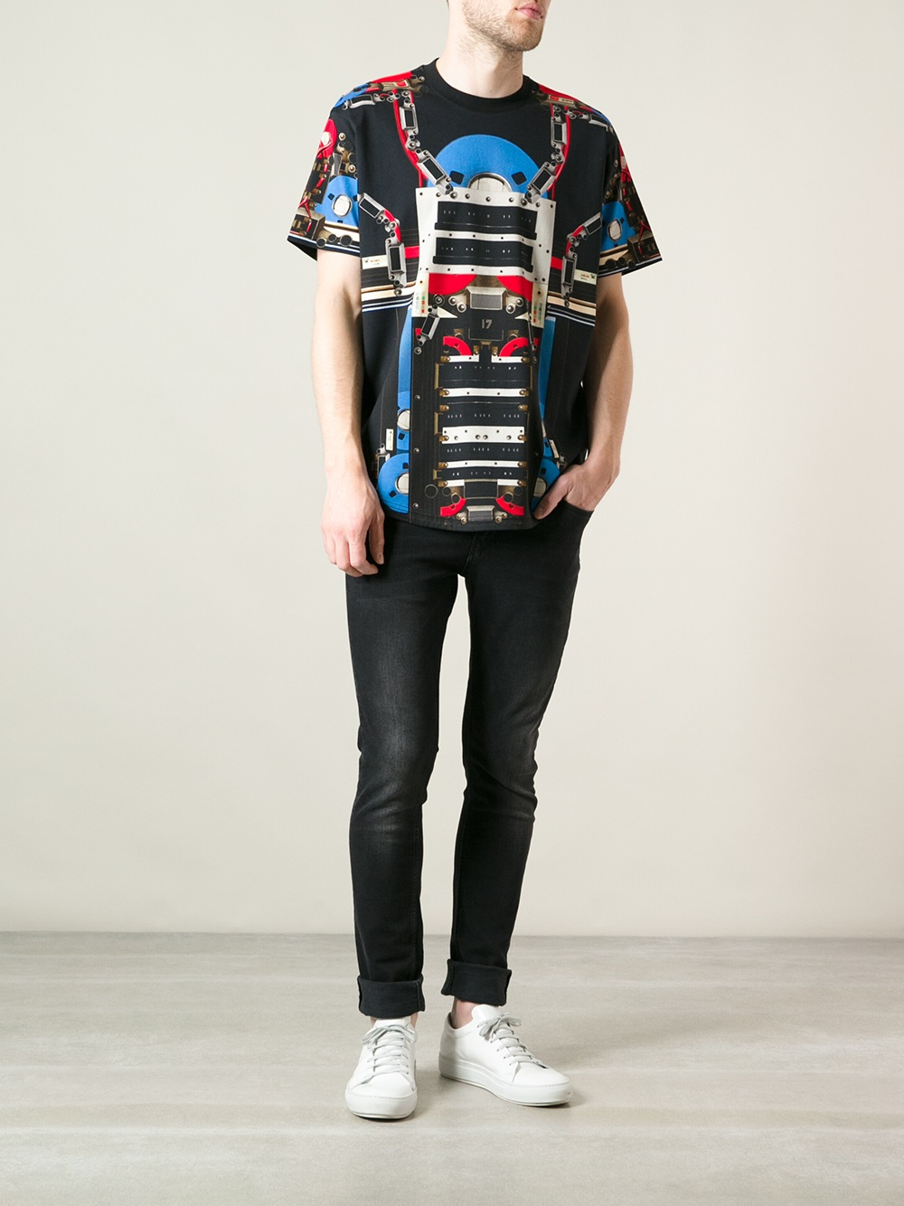 givenchy printed t shirt