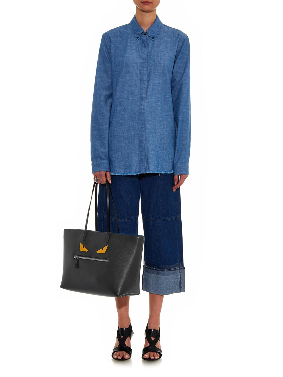 Fendi monster shop roll tote