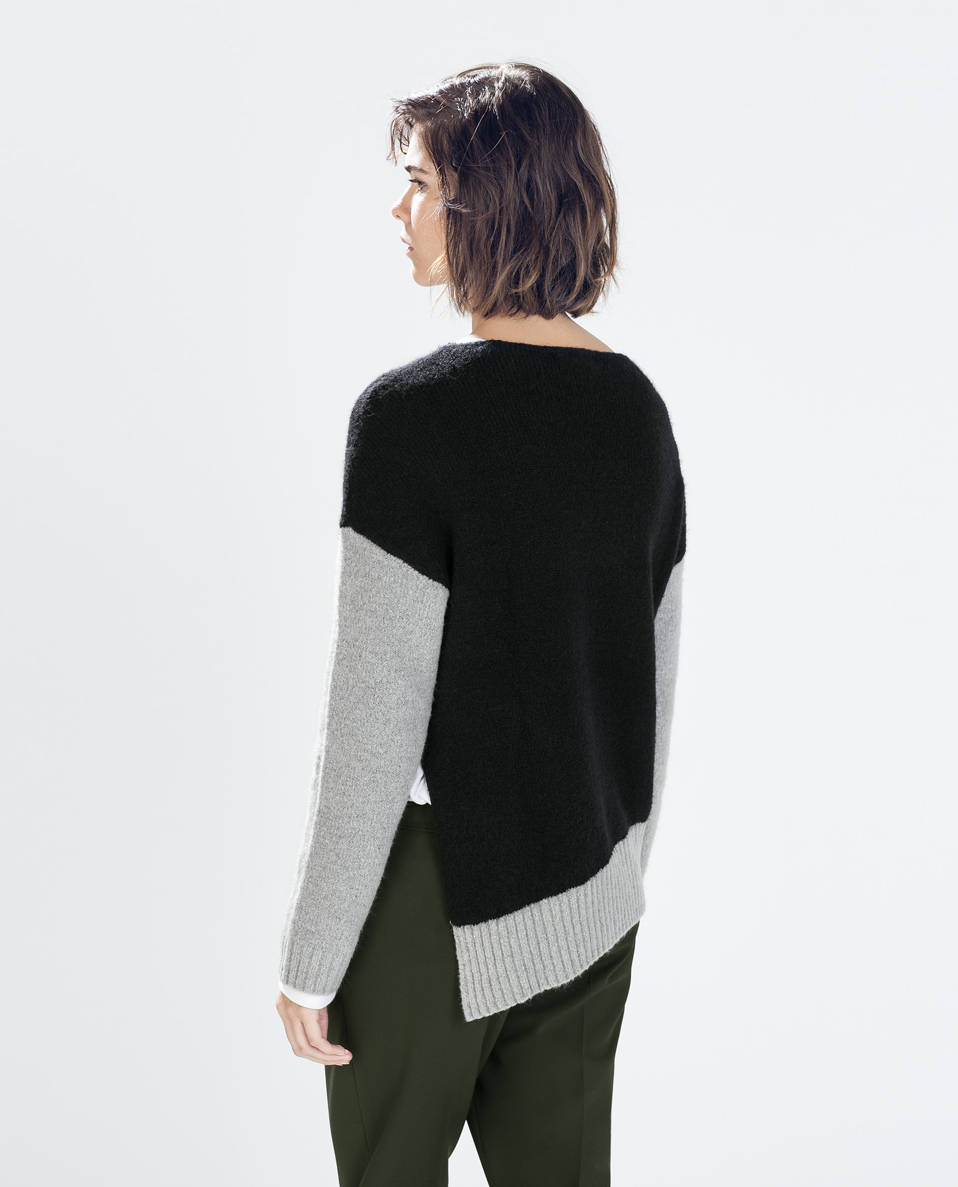 zara knit black sweater