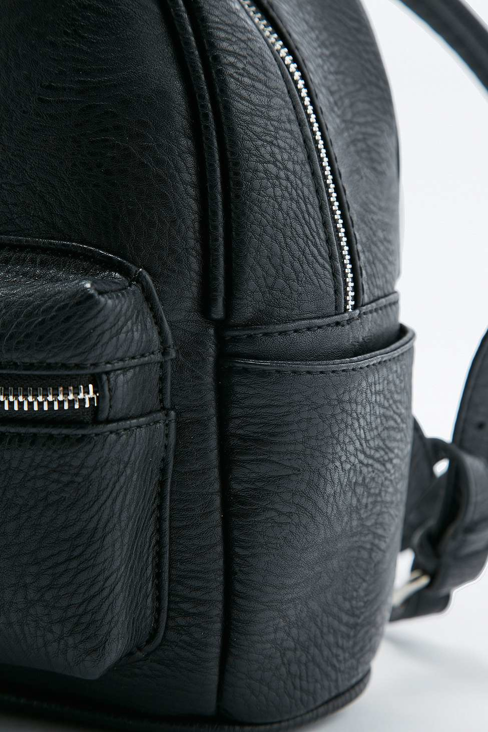 Urban Outfitters Black Faux-leather Mini Backpack - Lyst