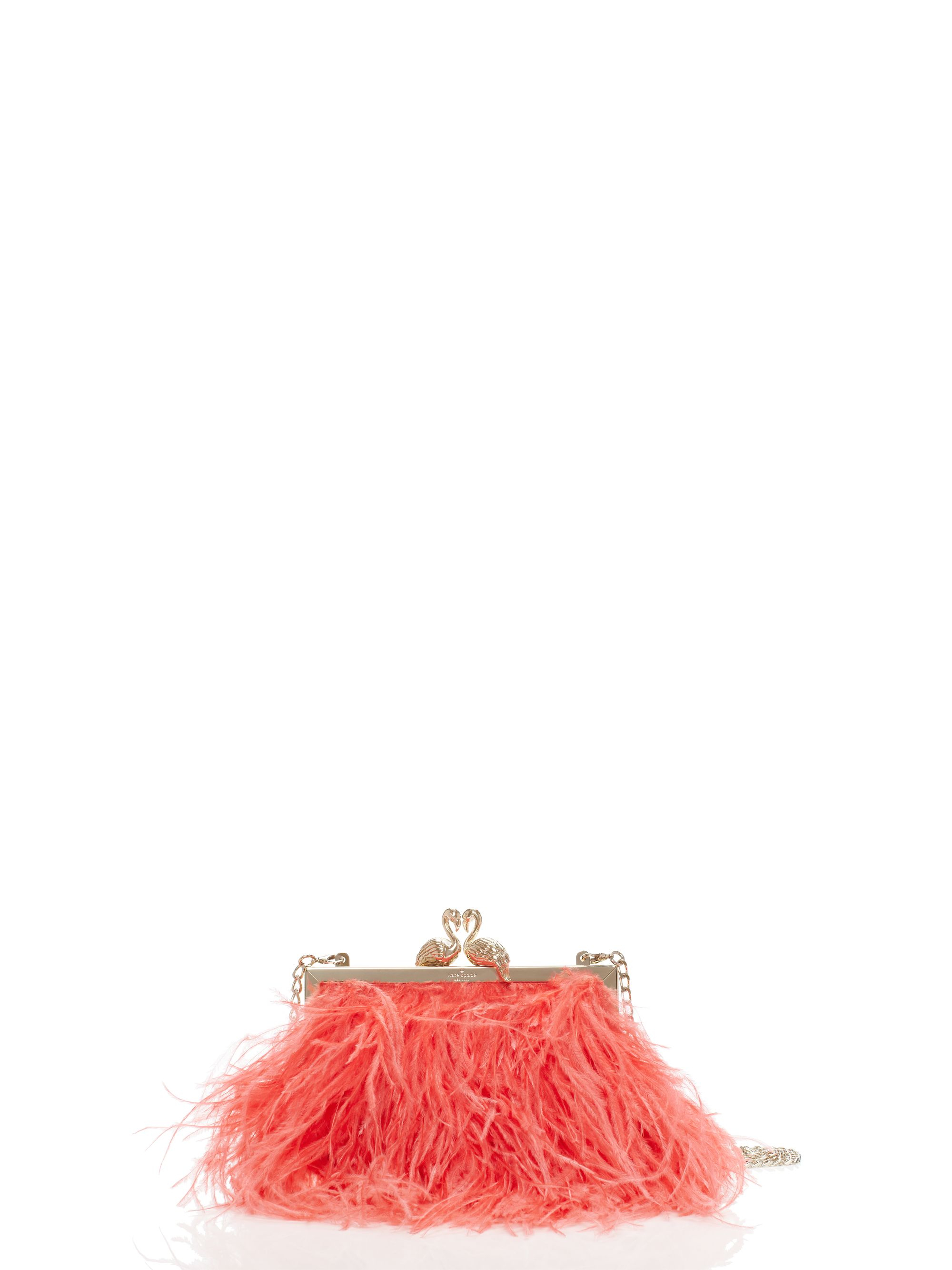 kate spade flamingo clutch