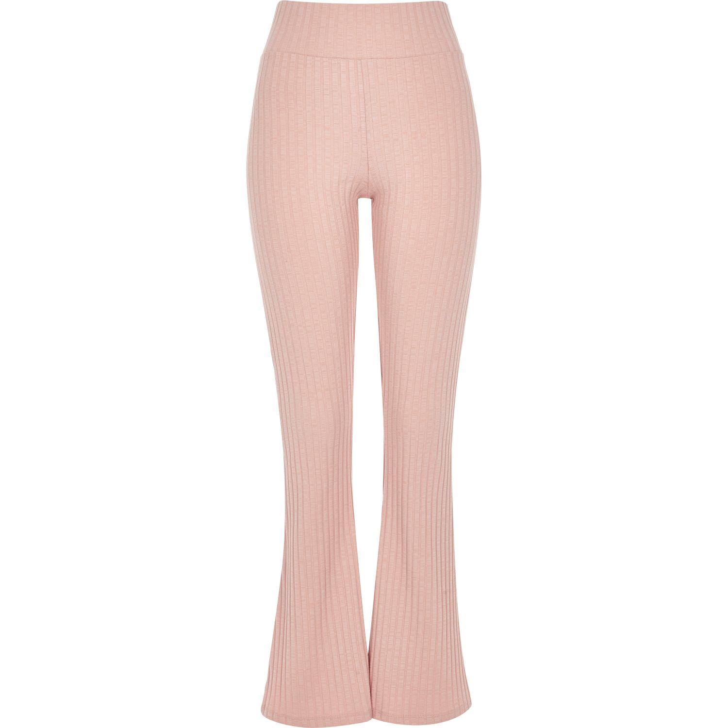 flared ribbed leggings