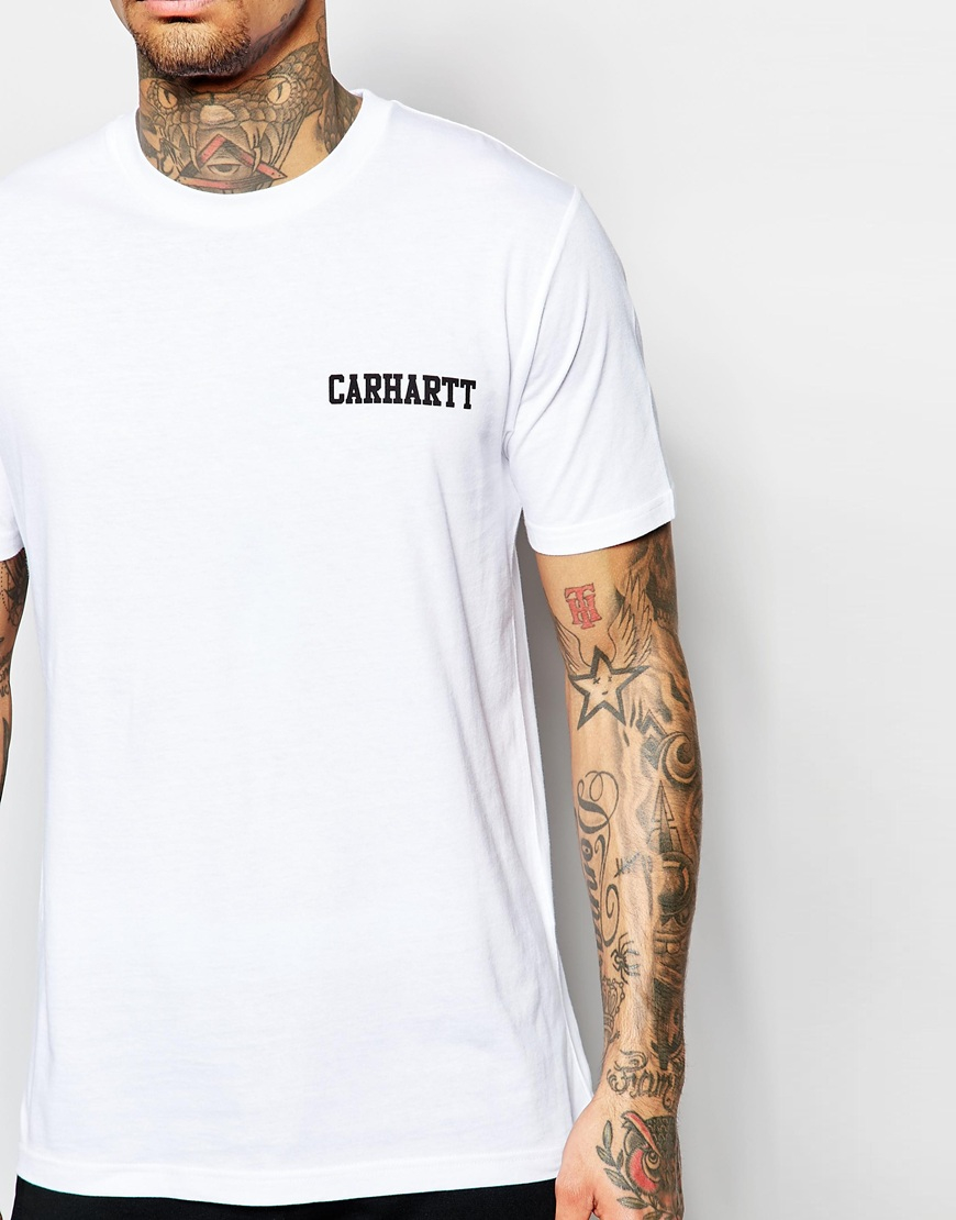 Carhartt WIP Cotton College Script T-shirt in Black for Men - Lyst
