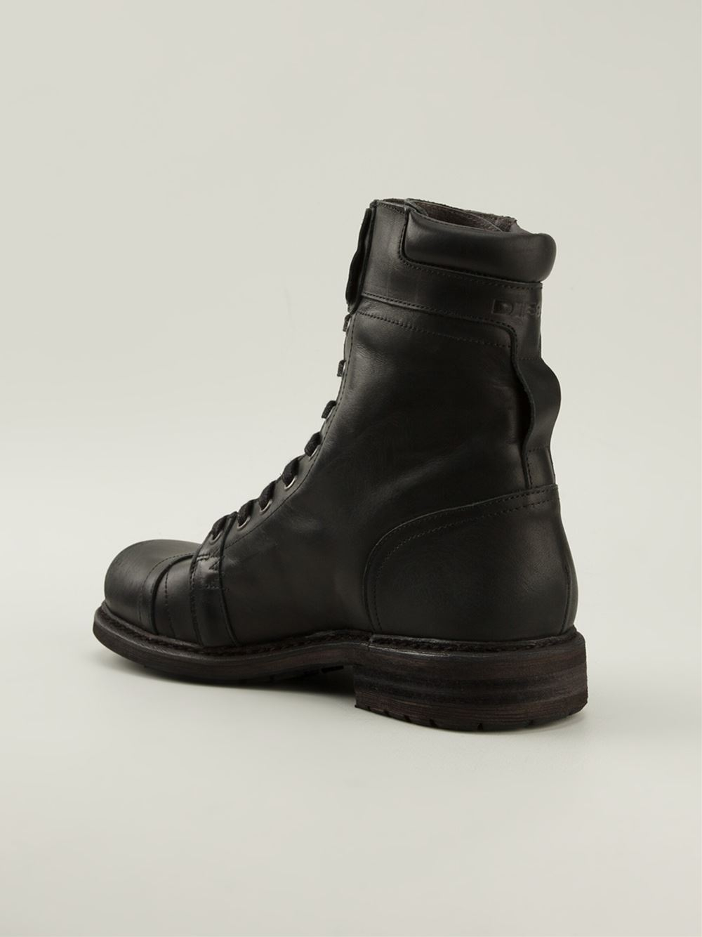 diesel black boots