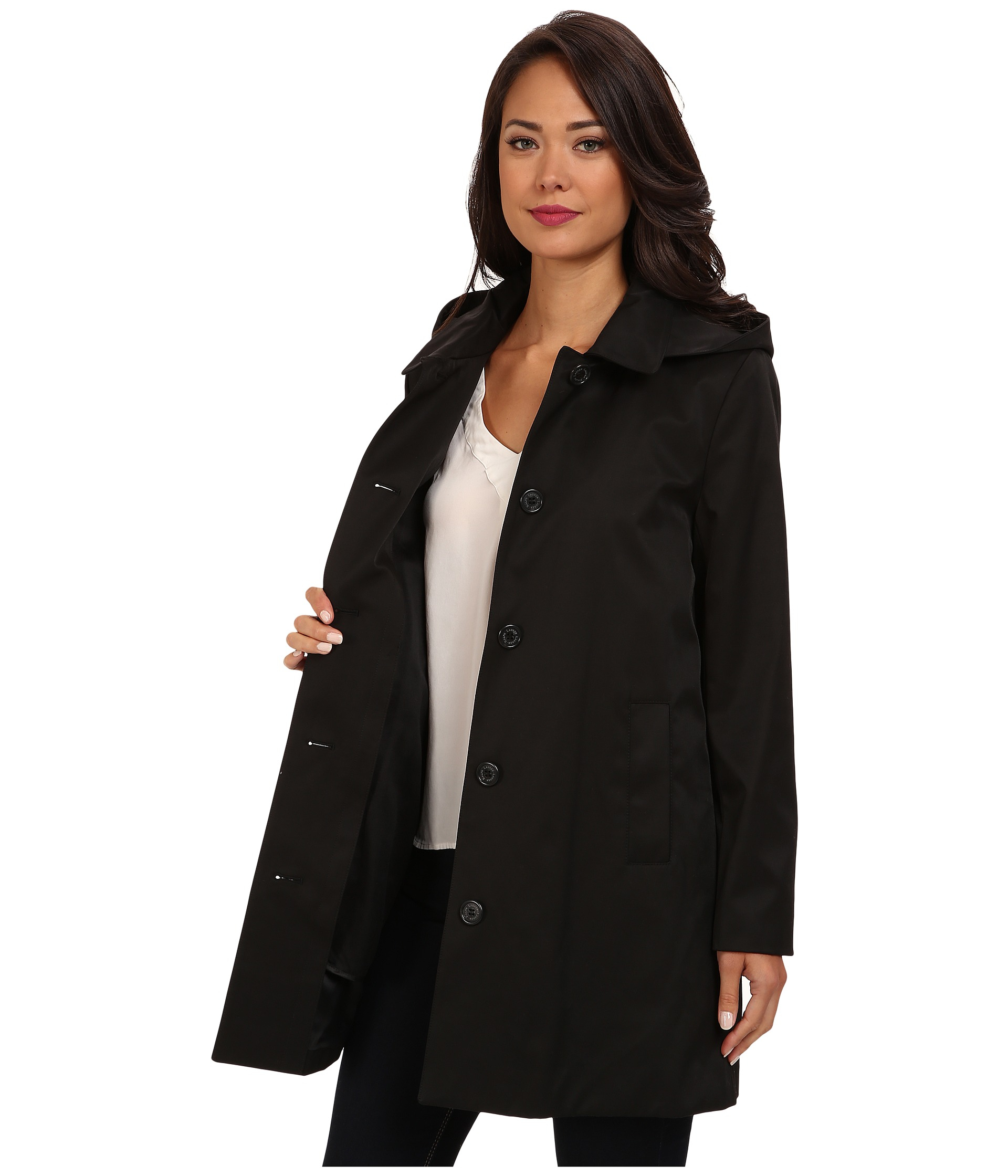 ralph lauren hooded a line coat