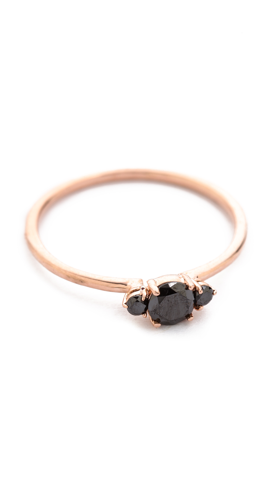 Blanca Monros Gomez Blanca Monros Gomez Rose Gold Black Diamond In Pink Lyst