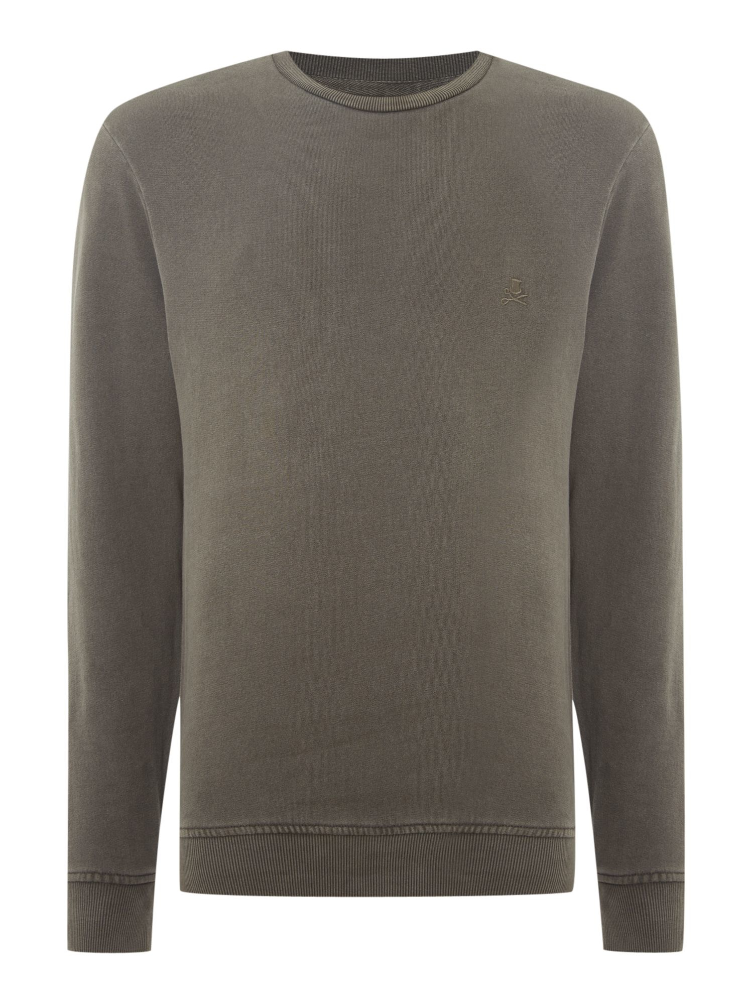 Label lab Acid Wash Crew Neck Sweat in Gray for Men Lyst