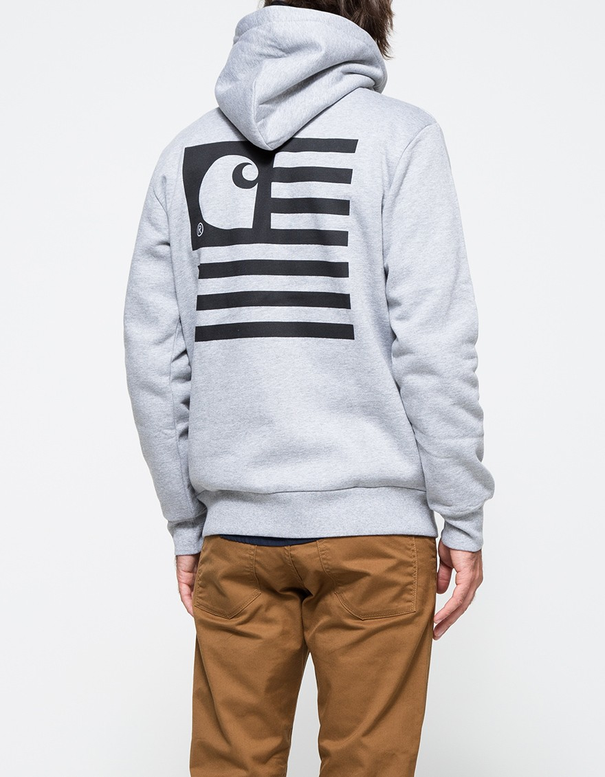 Lyst - Carhartt Wip Hooded State Flag Sweatshirt in White for Men