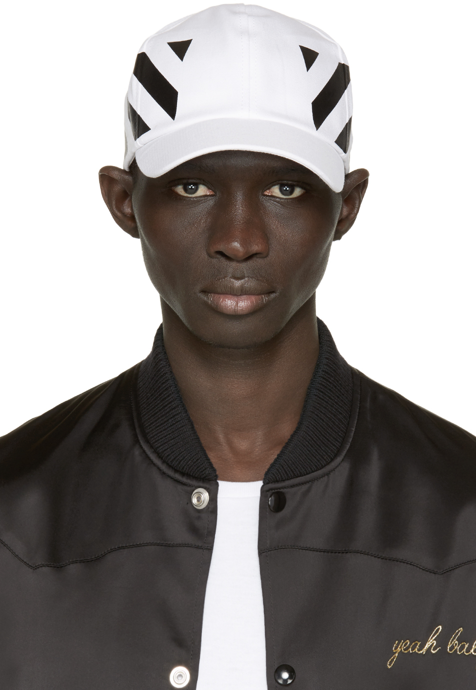 off white ball cap