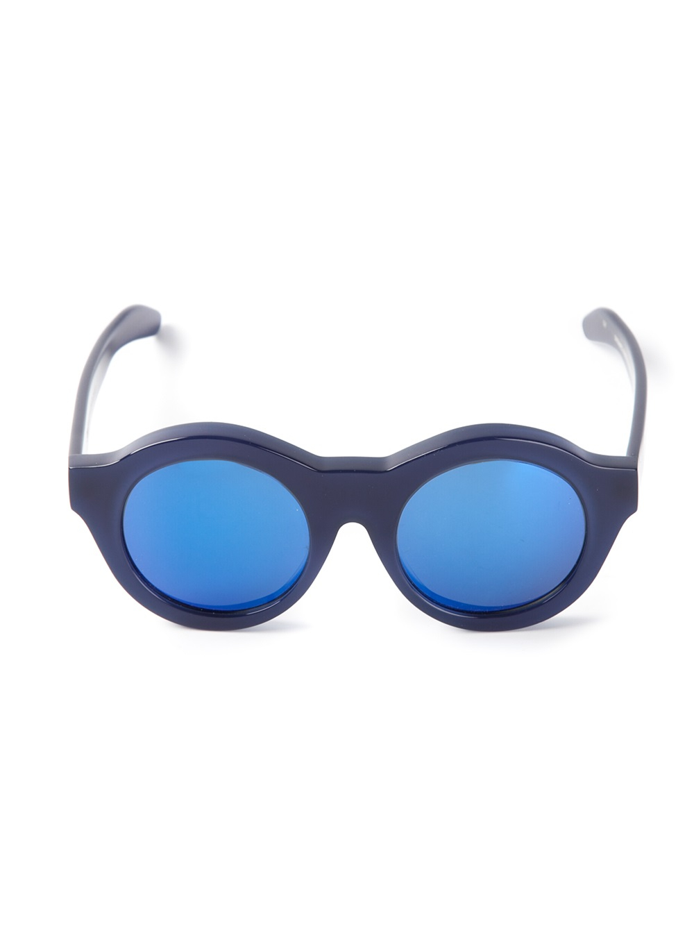 Lyst Kuboraum Mirrored Sunglasses in Blue