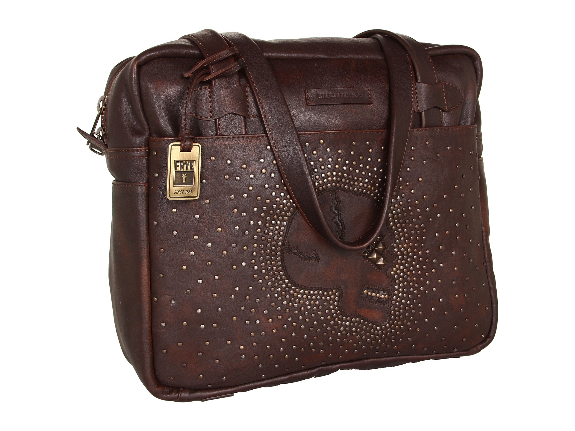 frye skull tote