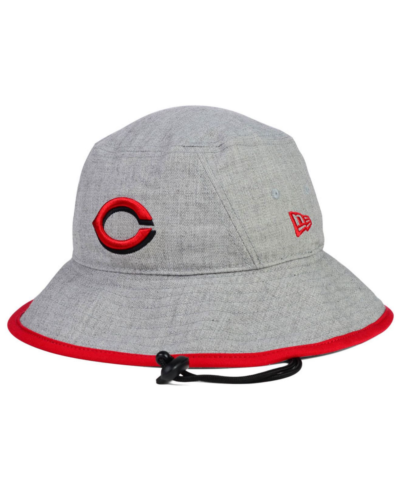 Lyst Ktz Cincinnati Reds Heather Tipped Bucket Hat in Gray for Men