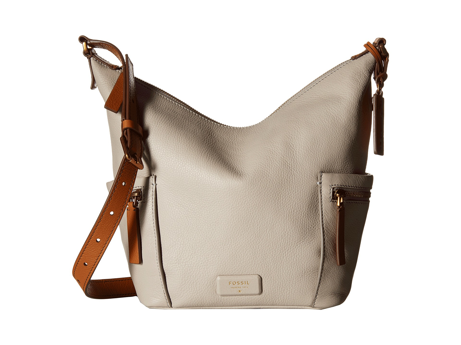 Fossil Women's Emerson Leather Satchel Purse Handbag, Brown (Model