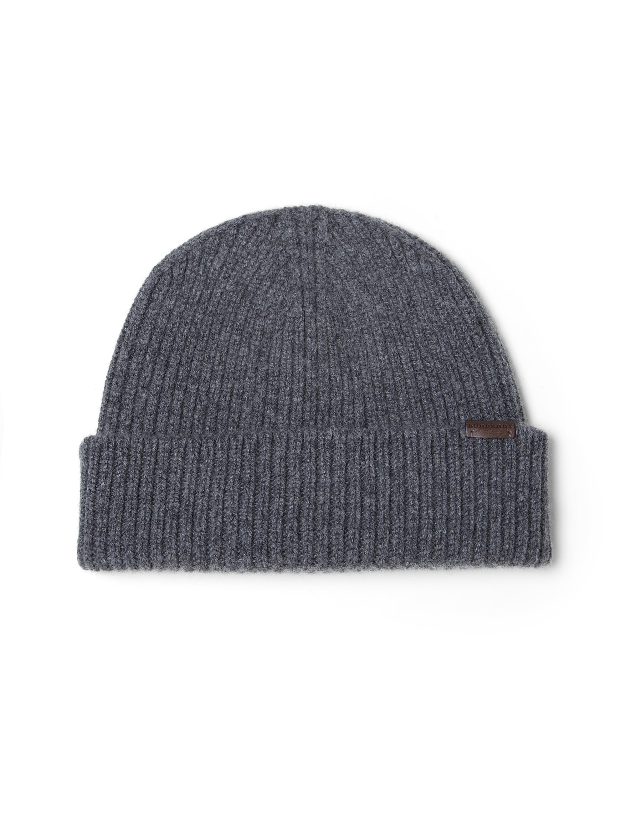 Lyst - Burberry Wool & Cashmere Beanie Hat in Gray for Men