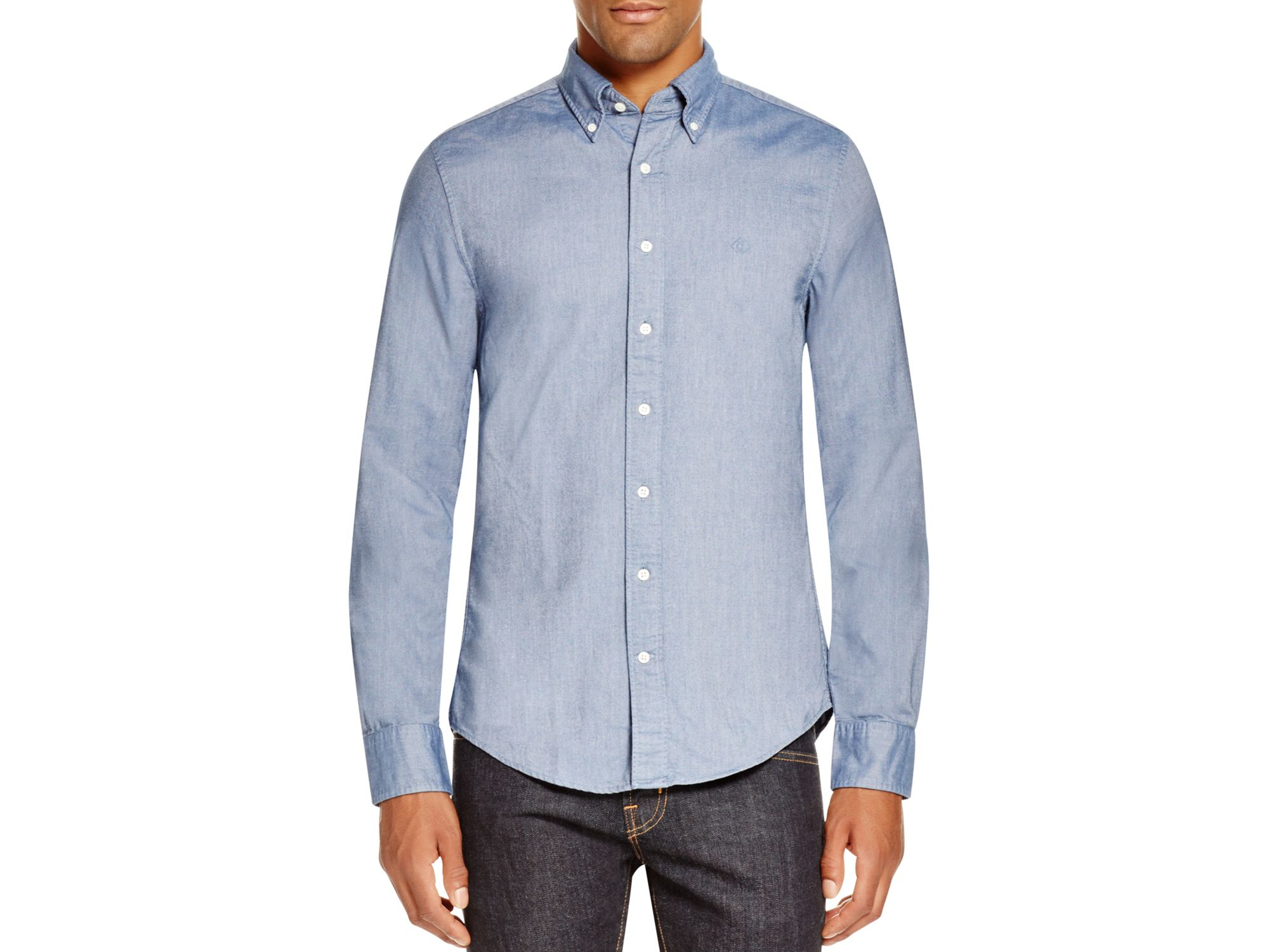 GANT Perfect Oxford Slim Fit Button-down Shirt in Blue for Men - Lyst