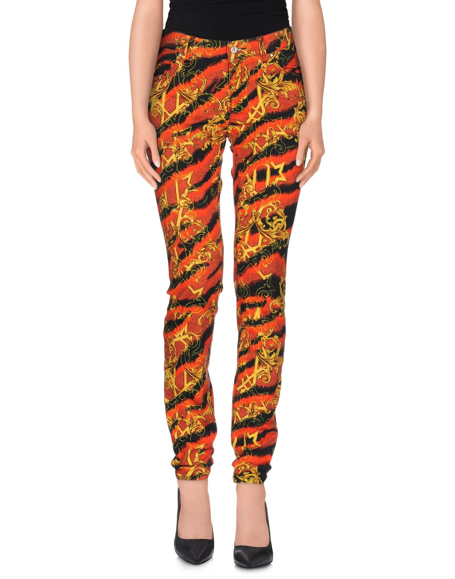red casual pants