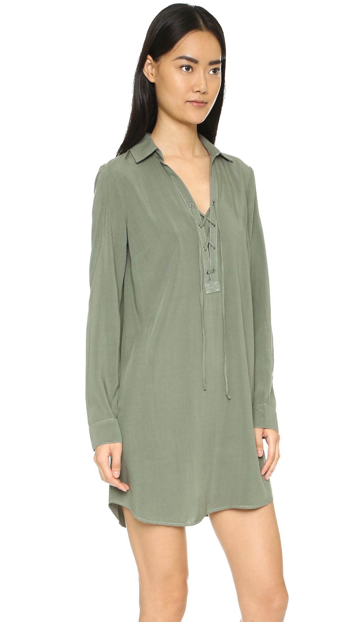 Splendid Lace Up Tunic Dress | SHOPBOP