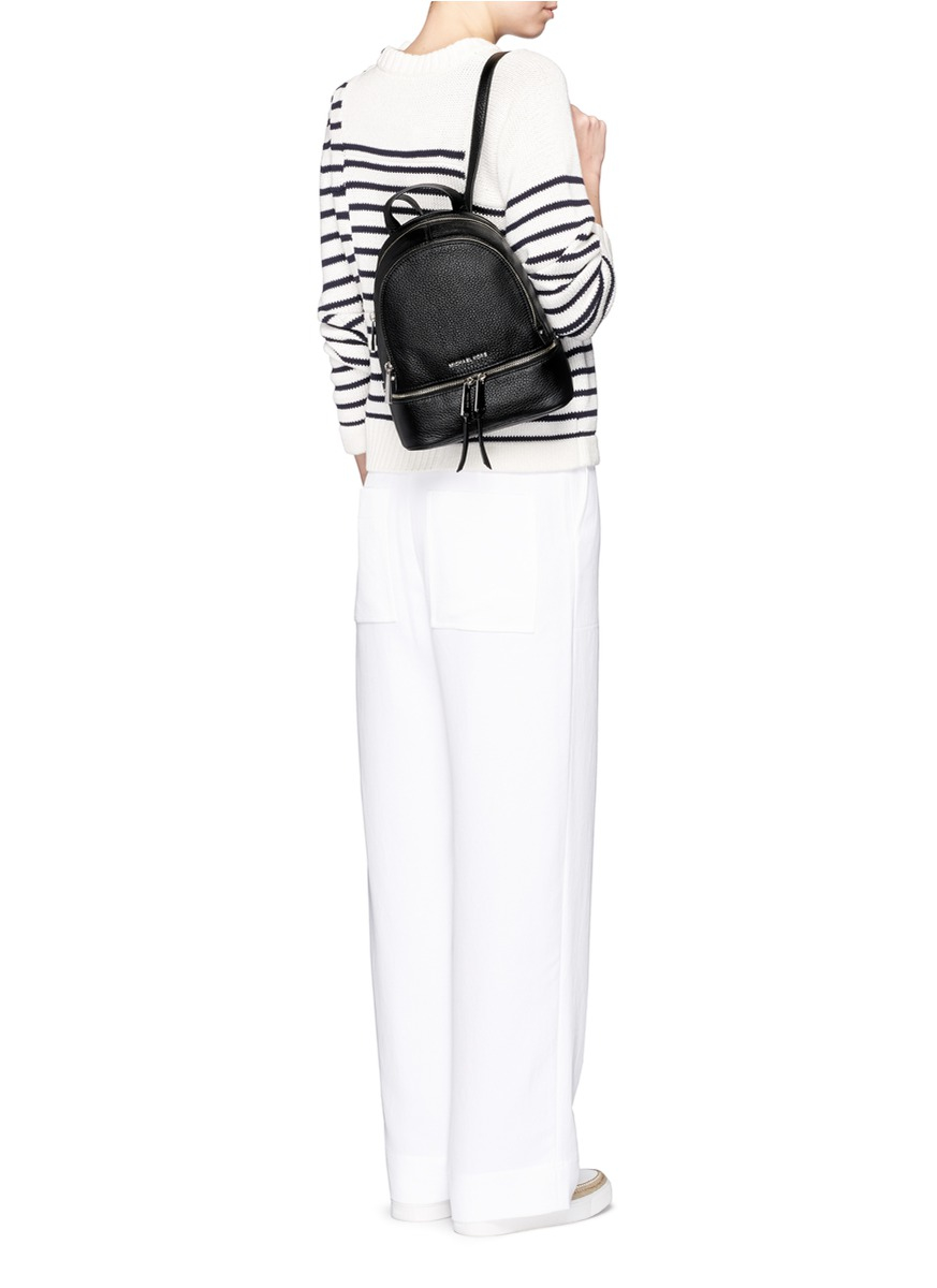 michael kors rhea backpack black