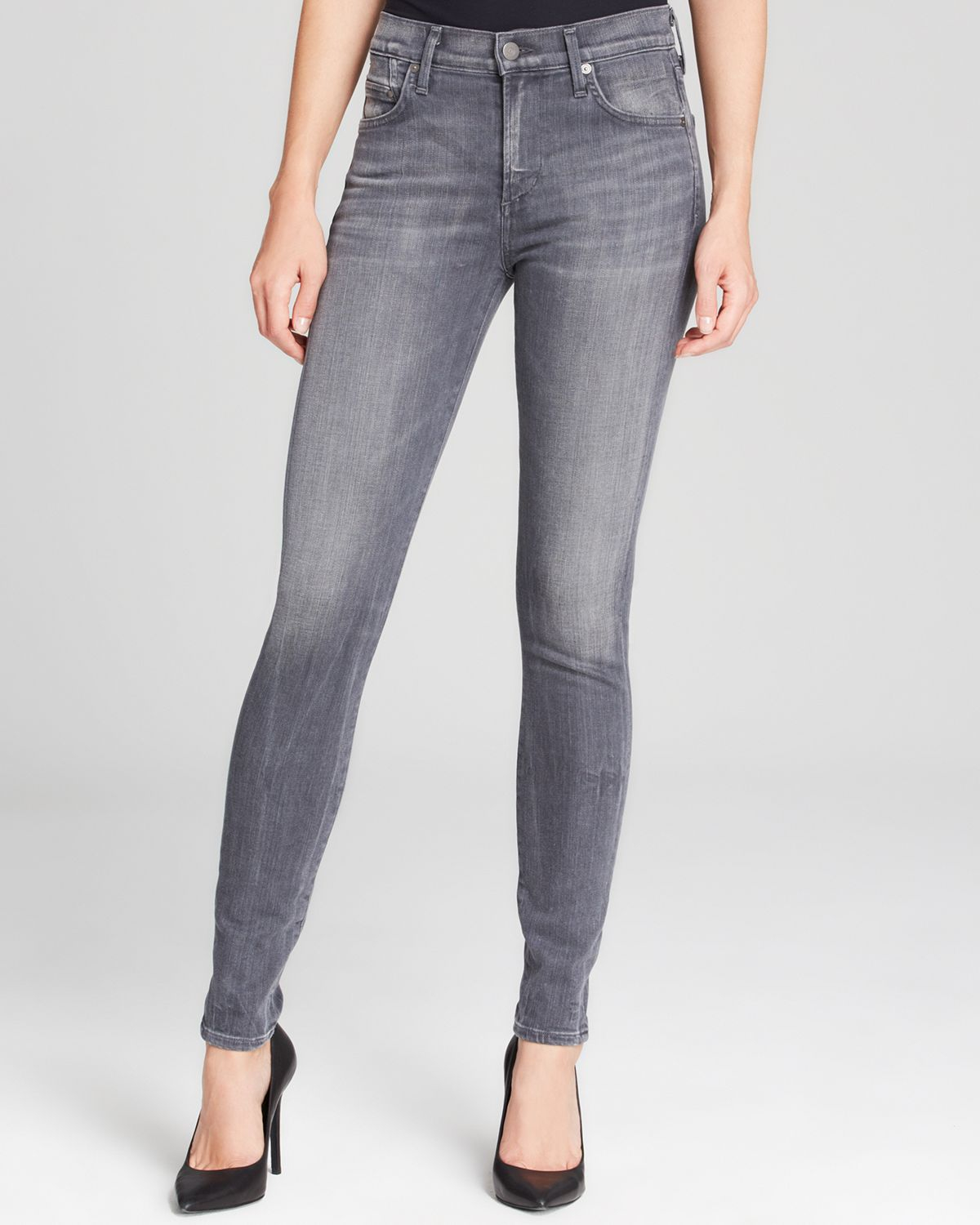 Citizens of Humanity Jeans - Rocket High Rise Skinny In Cinder in Gray -  Lyst