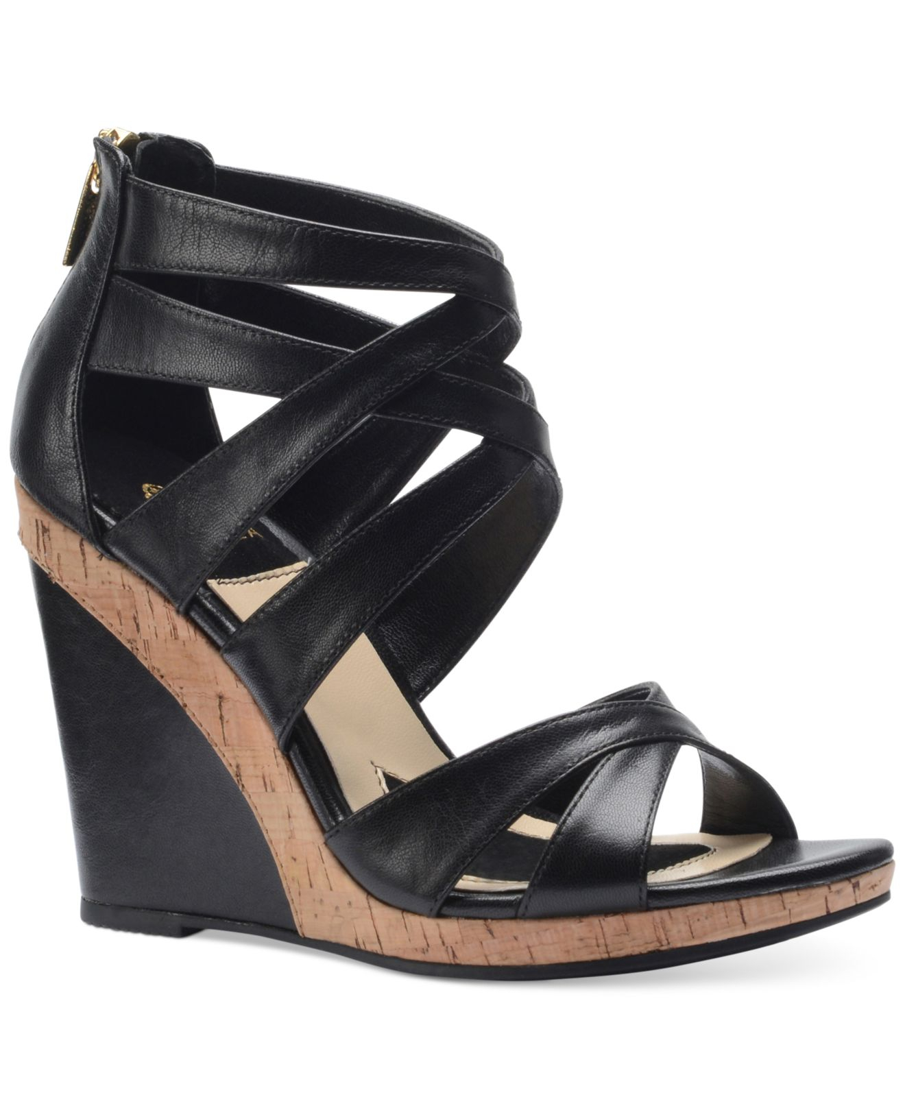 Lyst Isola Alisha Wedge Sandals in Black
