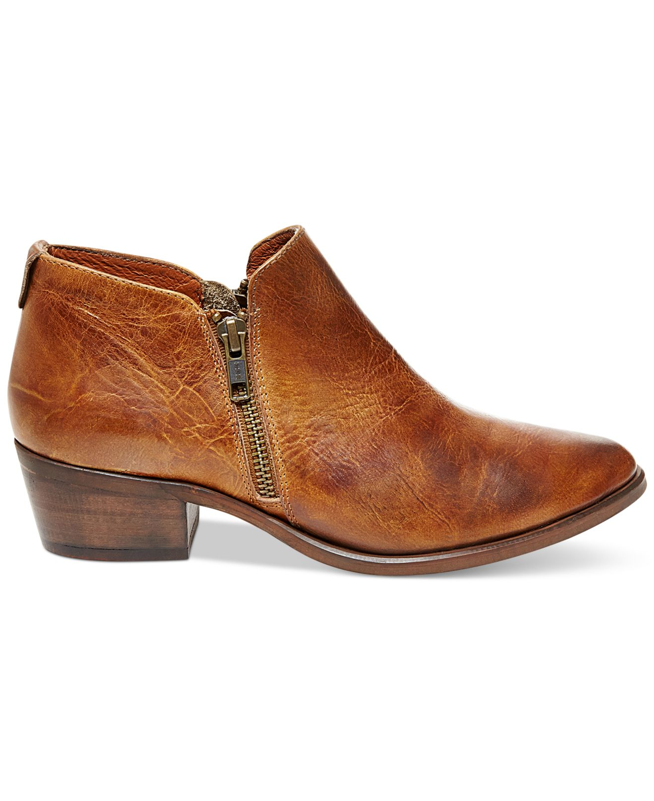 womens leather bootie
