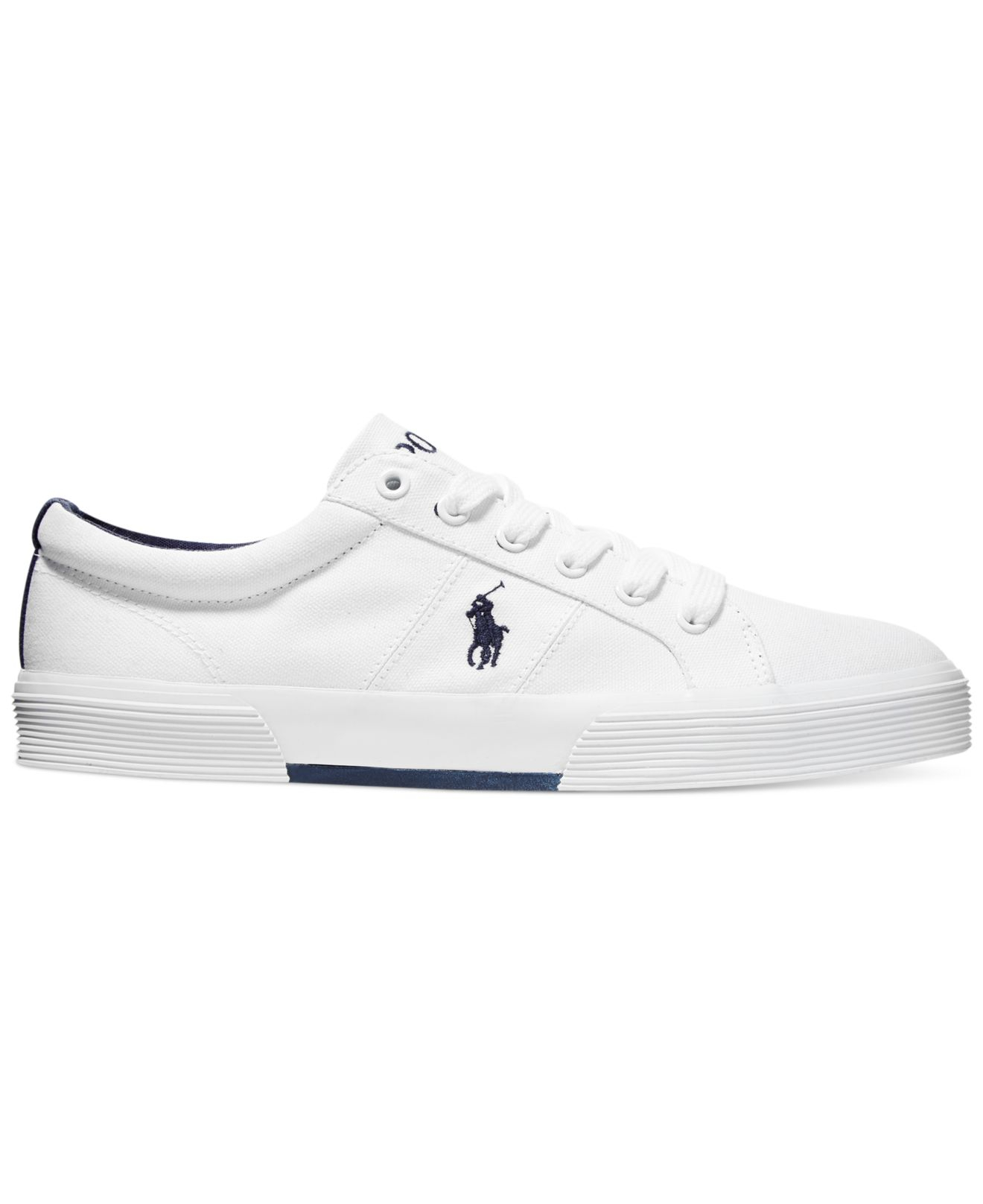 Polo Ralph Lauren Canvas Sneakers in White |