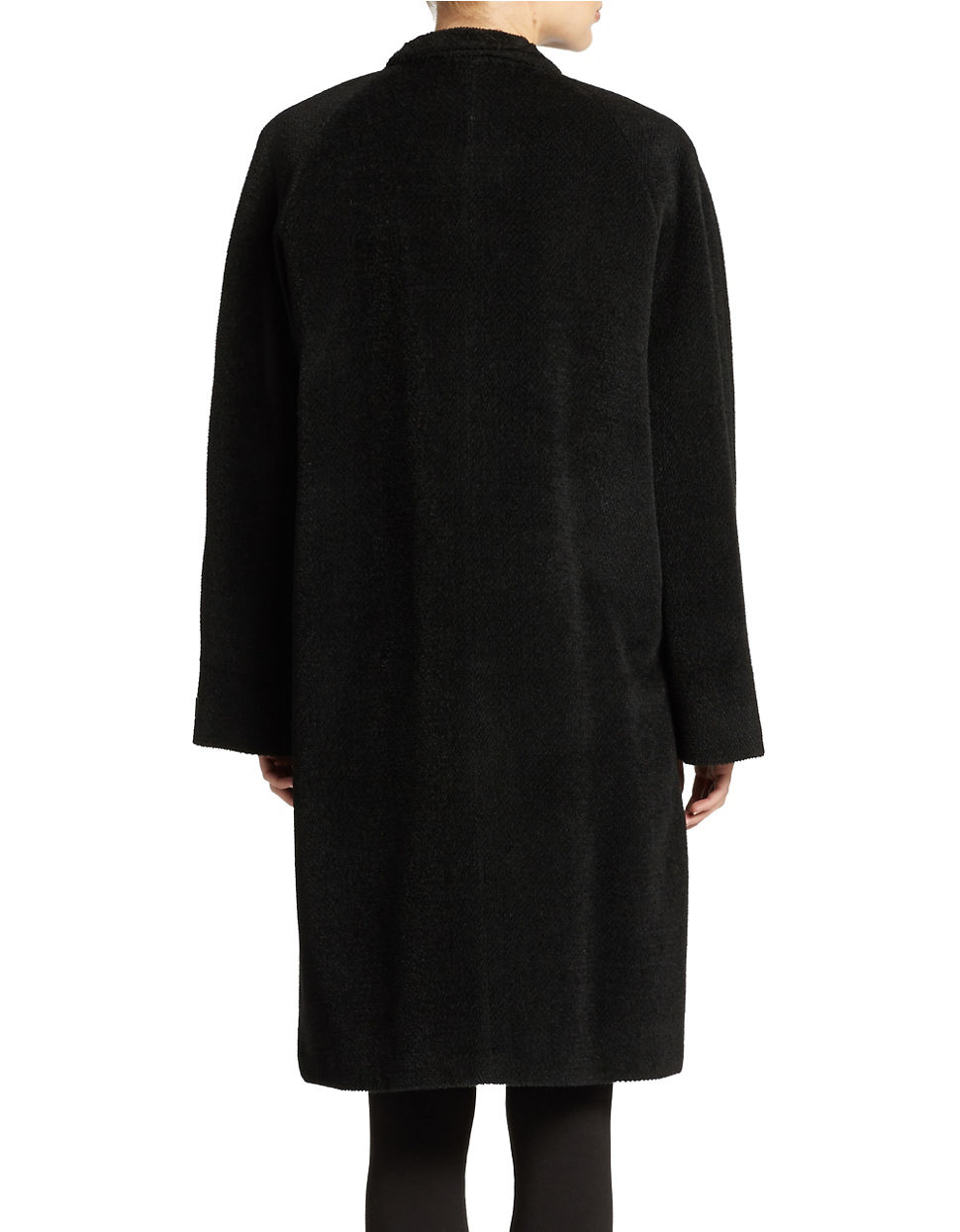 Jones new york Petite Long Wool Blend Coat in Black Lyst