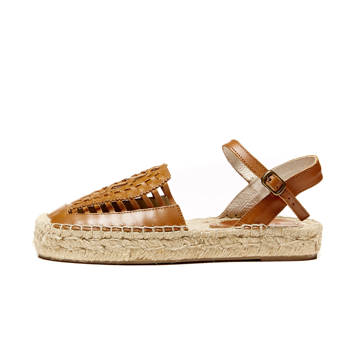 Lyst - Soludos Leather Platform Huarache Sandal in Brown