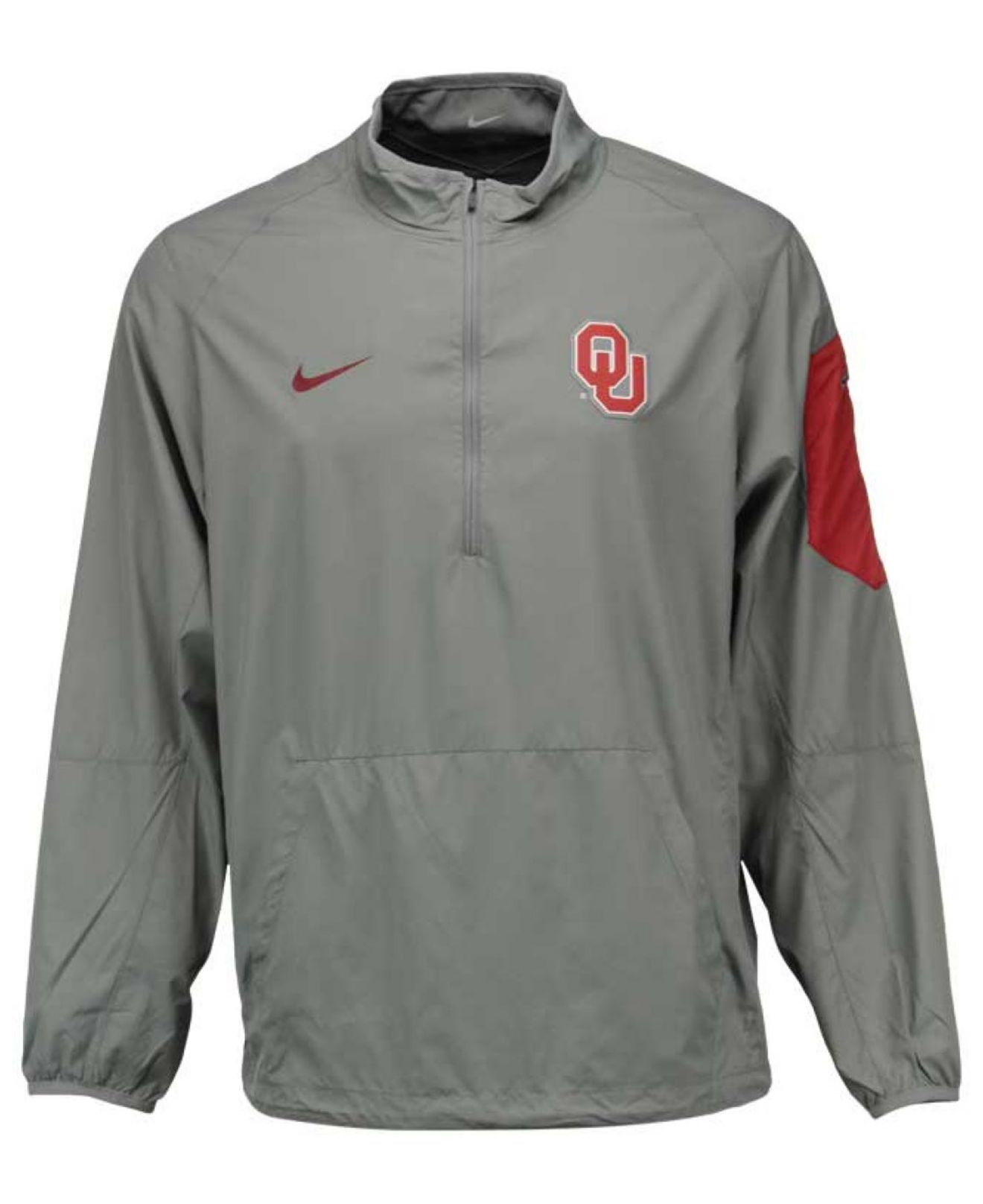 Download Nike Men's Oklahoma Sooners Lockdown Half-zip Jacket in ...