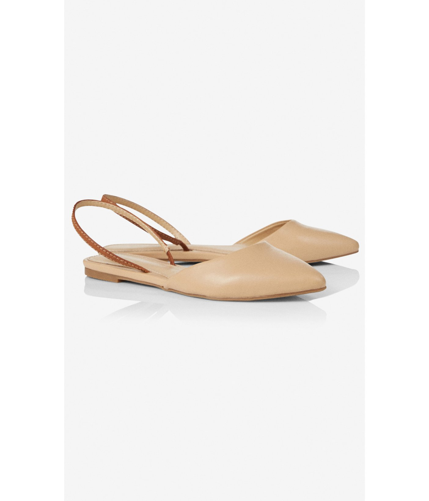 Express Pointed Toe Slingback Flat in 