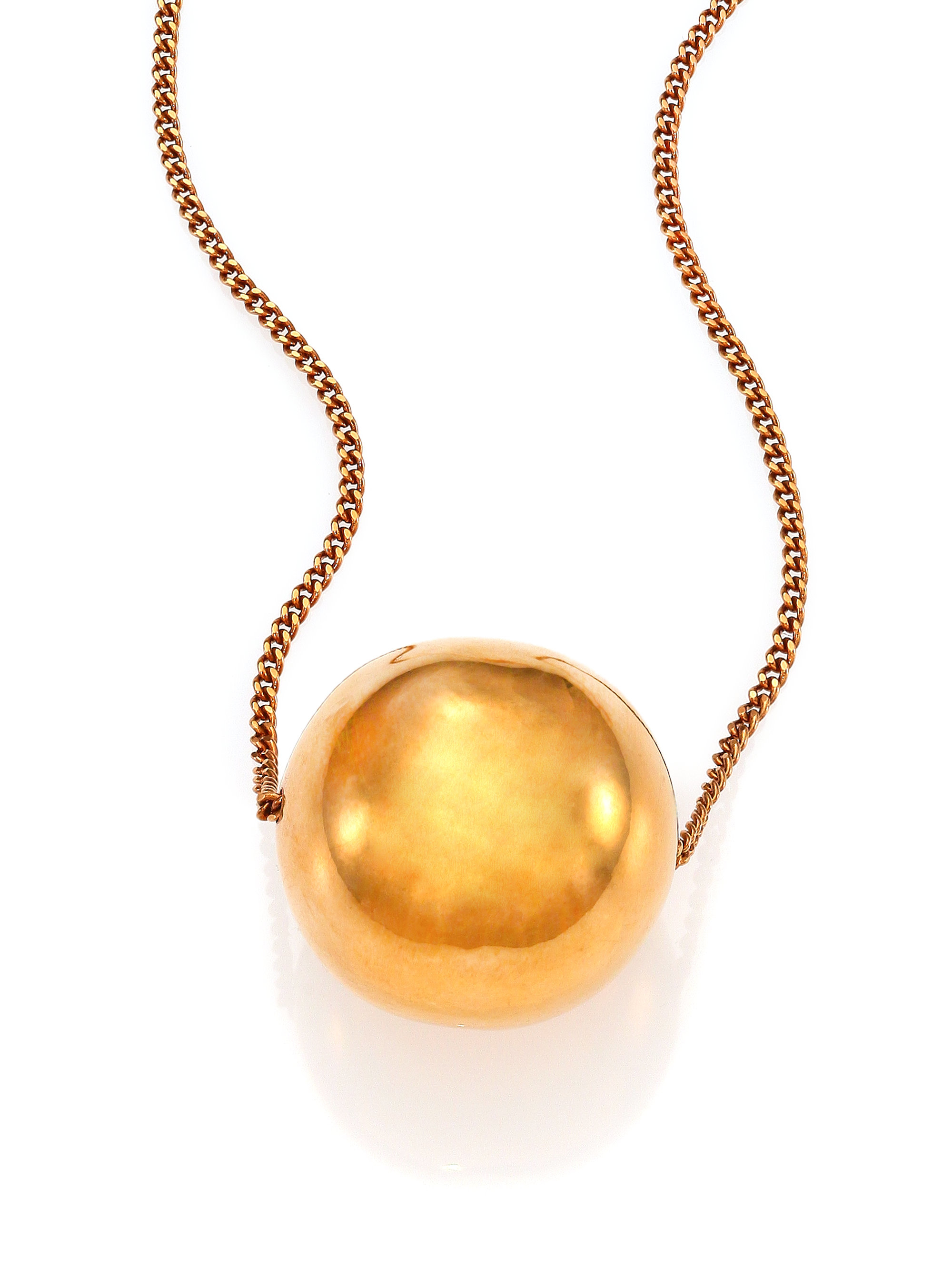 Stella mccartney Pendant Necklace in Gold Lyst