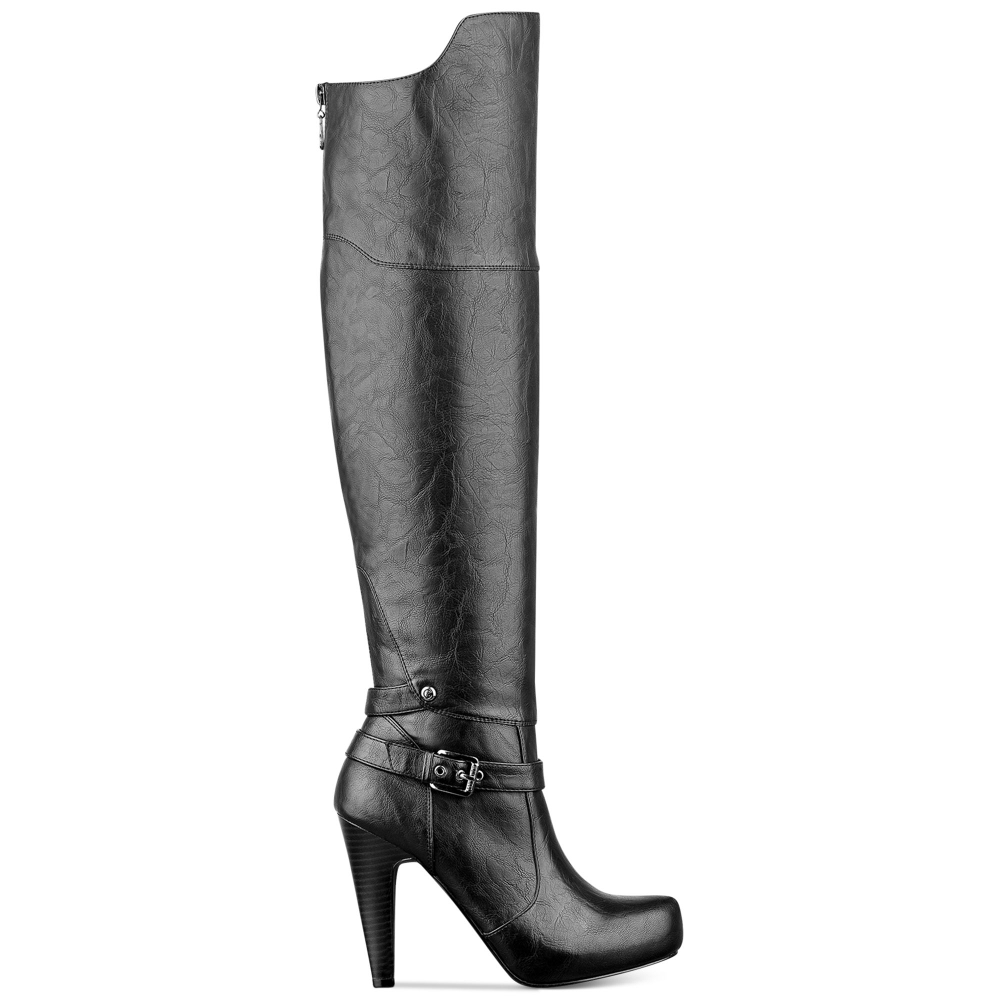 Lyst G By Guess Trinna Over the Knee Platform Dress Boots in Black