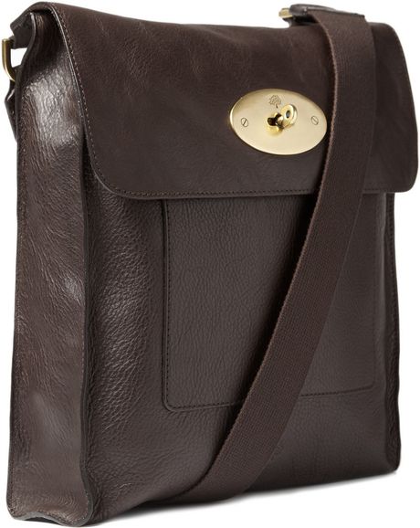 Mulberry Antony Large Leather Messenger Bag in Brown for Men | Lyst