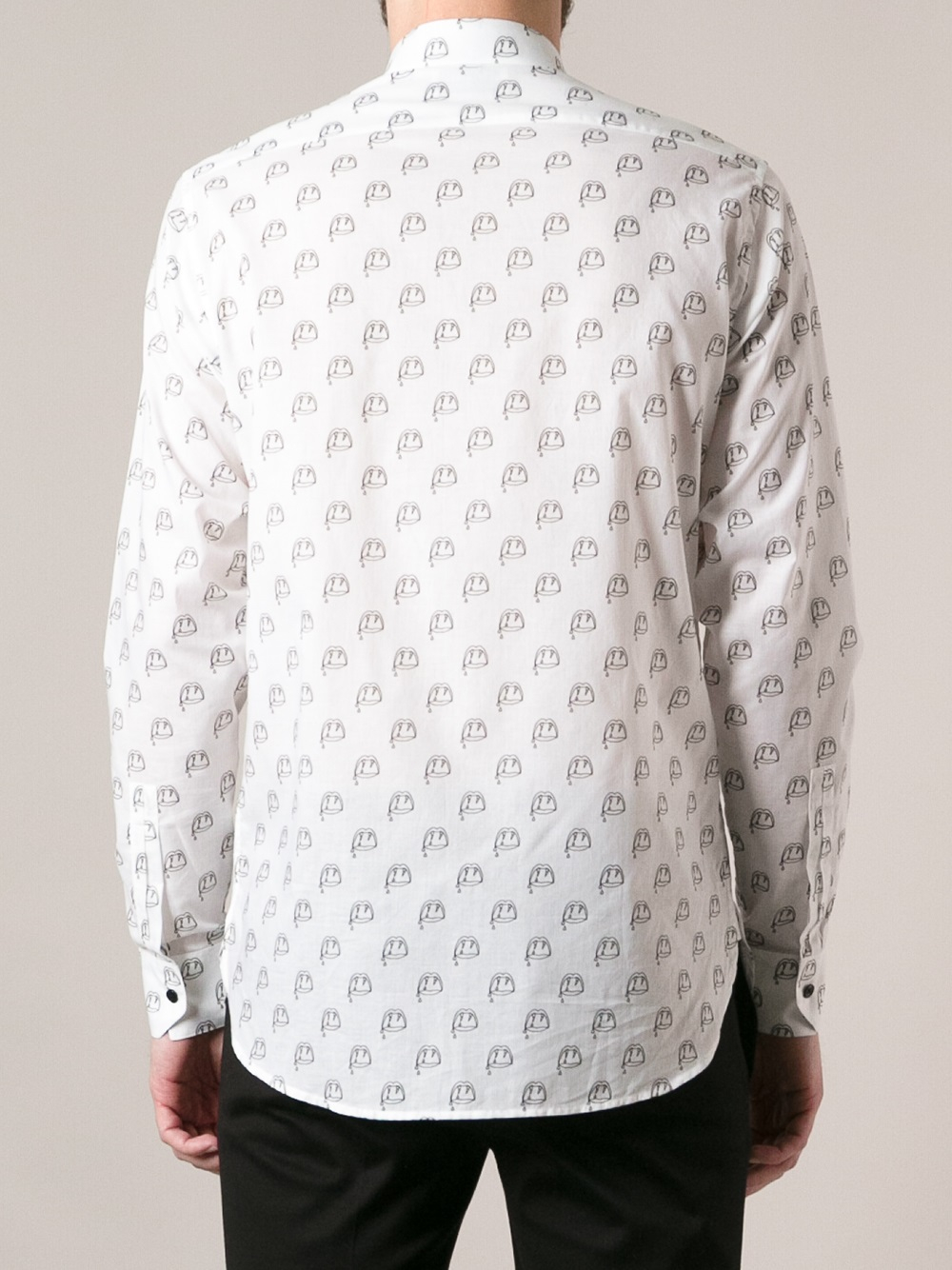 saint laurent shirt white