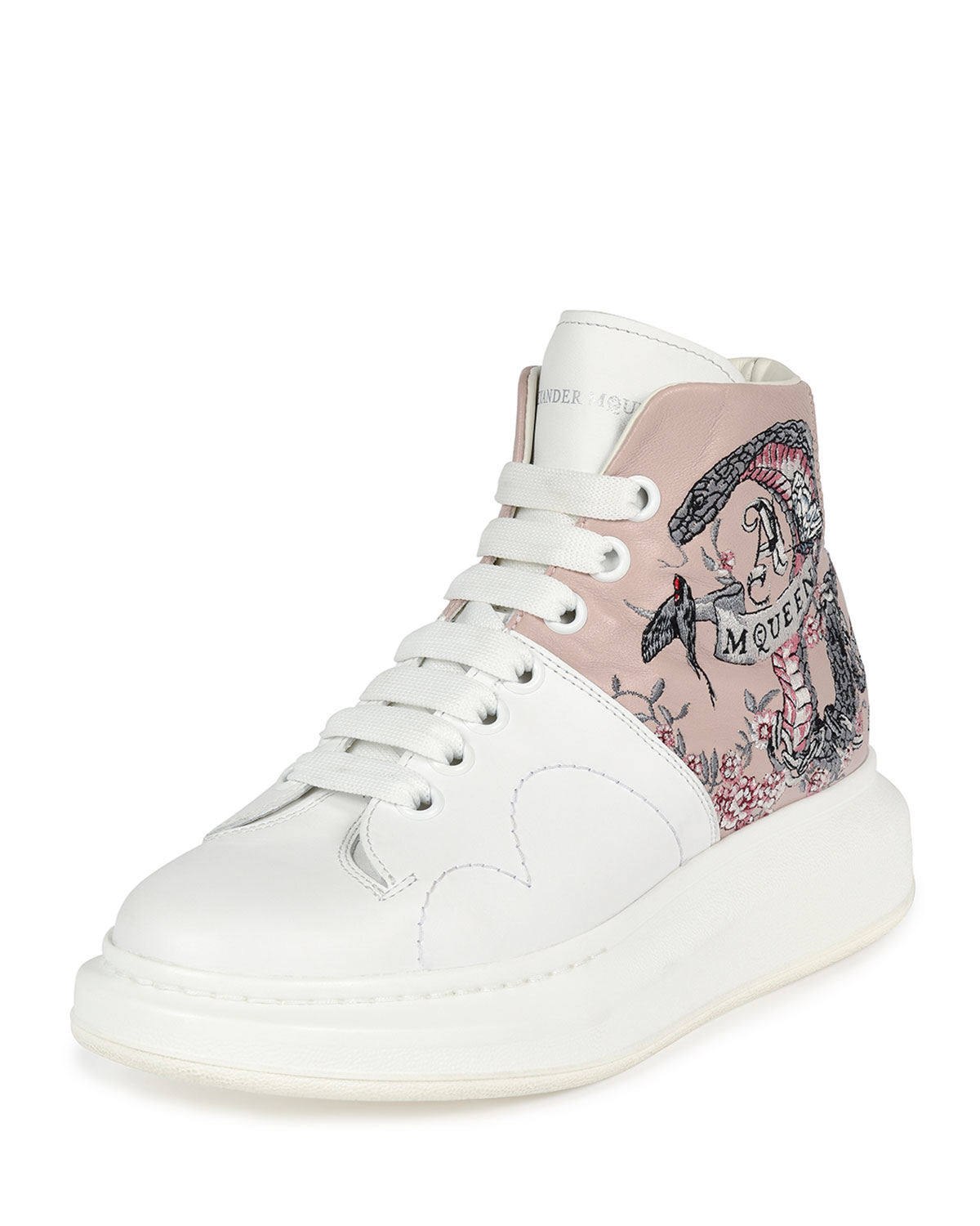 alexander mcqueen embroidered sneakers