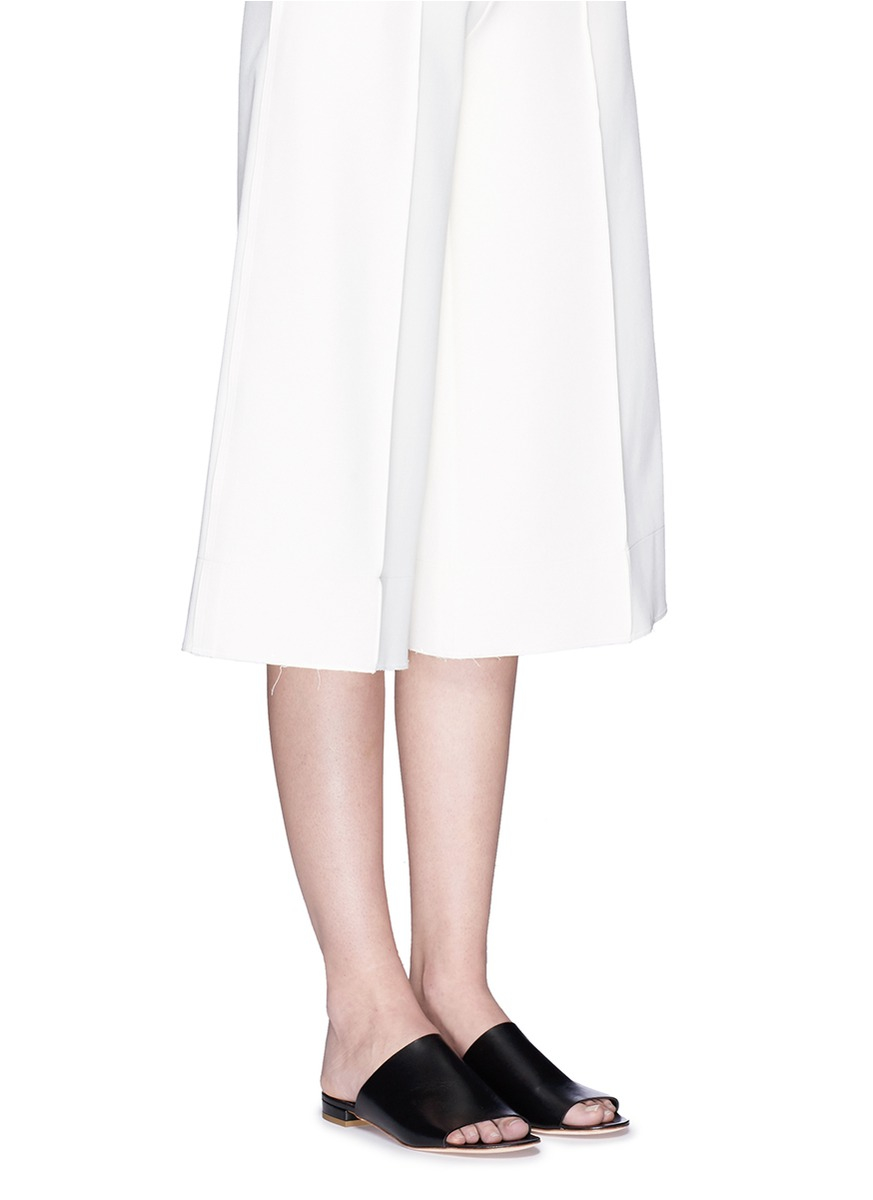 mansur gavriel leather mules