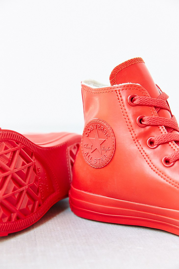 Converse Chuck Taylor All Star Berry Rubber High-Top Women'S Sneaker in Red  | Lyst Canada
