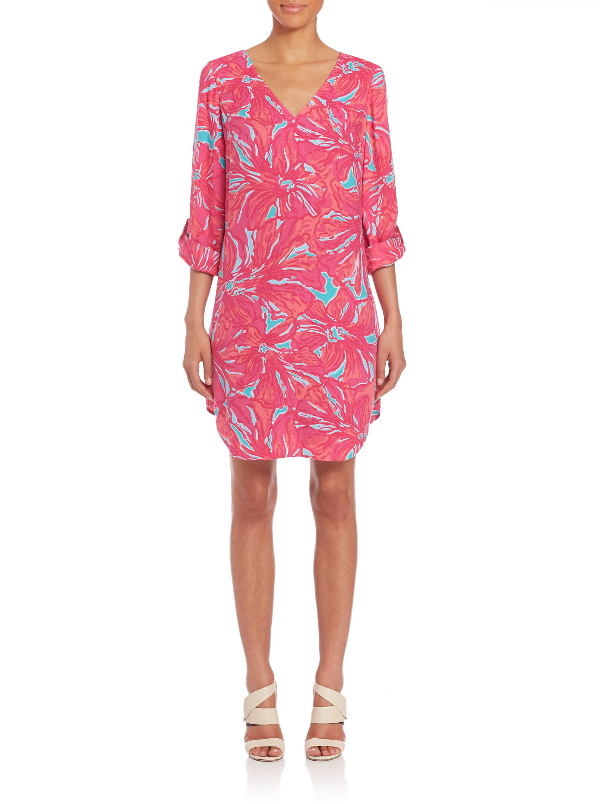 Lilly Pulitzer Arielle Tunic Dress in Pink - Lyst