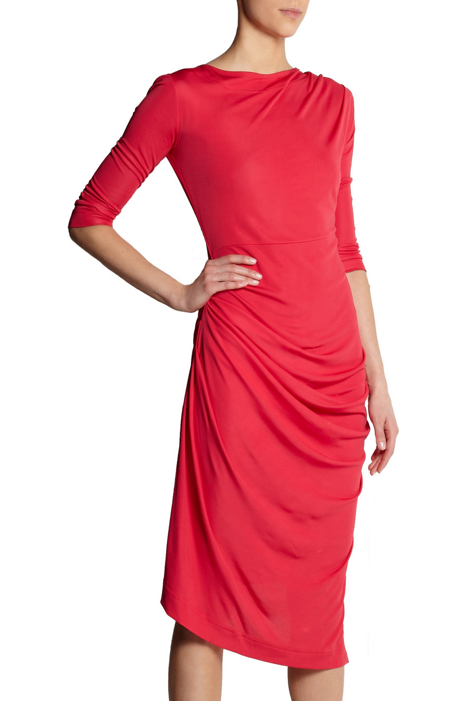 Vivienne Westwood Anglomania Melita Gathered Stretch-jersey Dress - Lyst