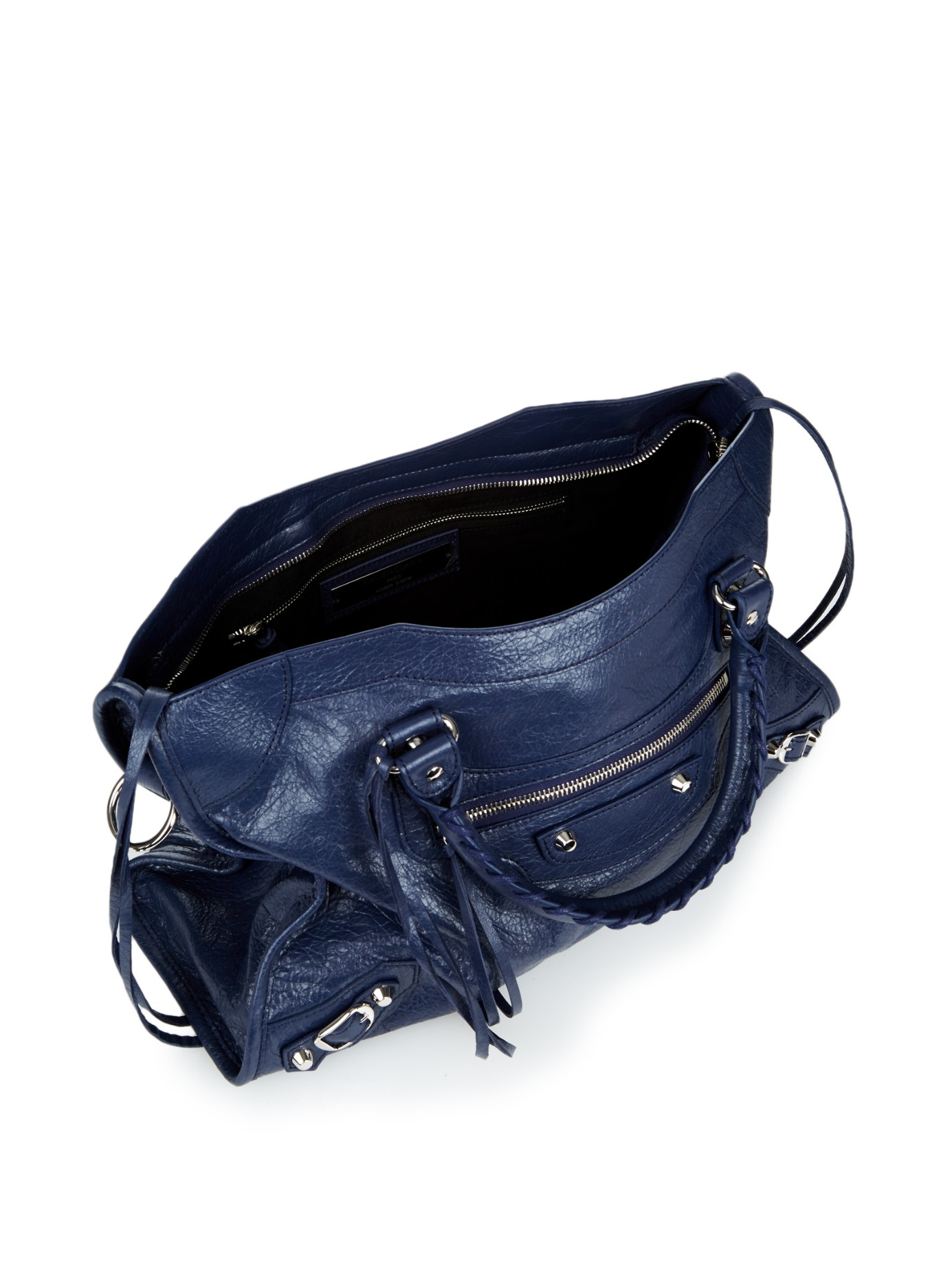 Anemone fisk erotisk Colonial Balenciaga Classic City Leather Bag in Blue | Lyst