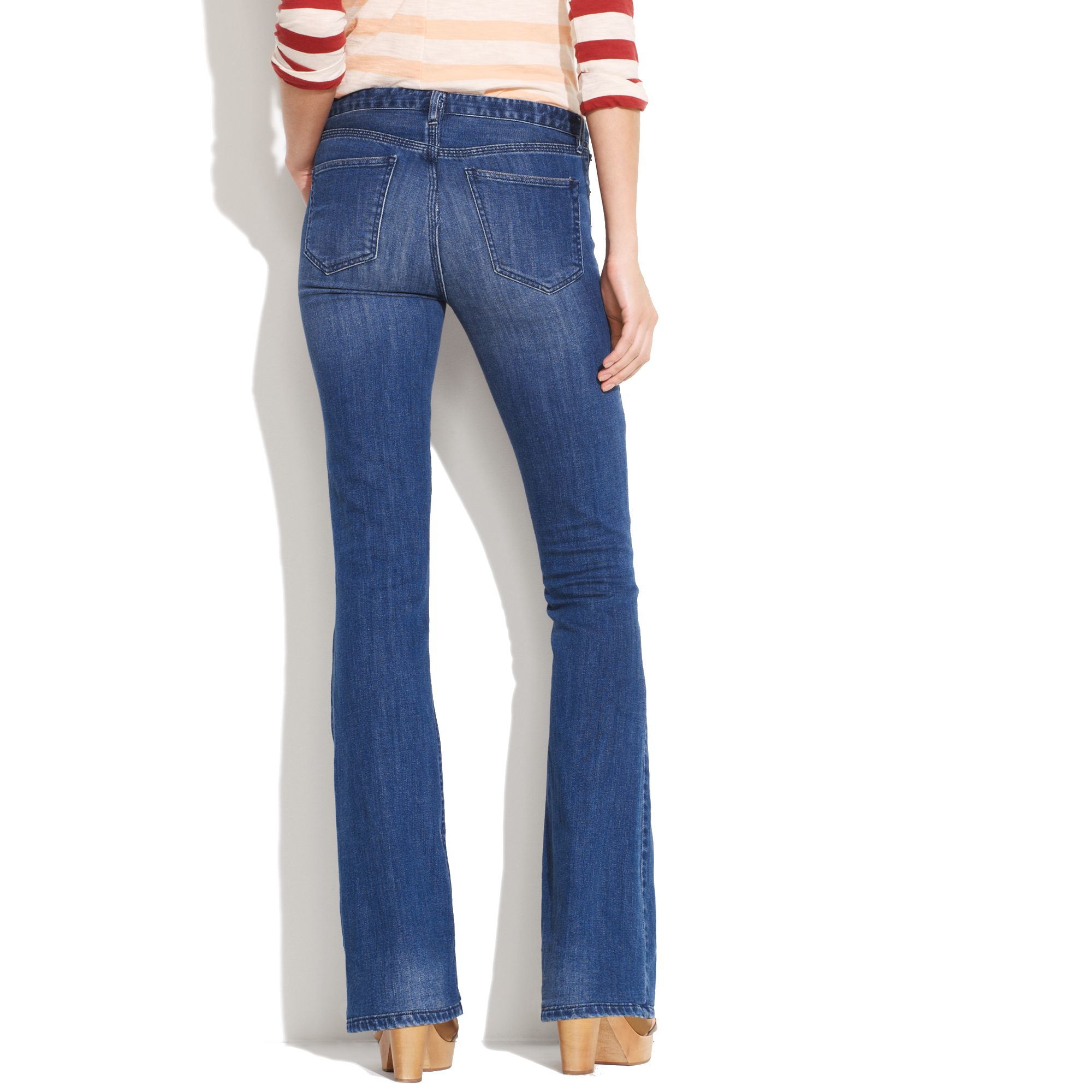 Madewell Flea Market Flare Jeans In Steelworker Wash in Blue Lyst
