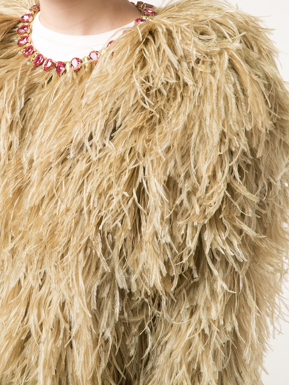 Givenchy Ostrich Feather Jacket in Yellow Lyst