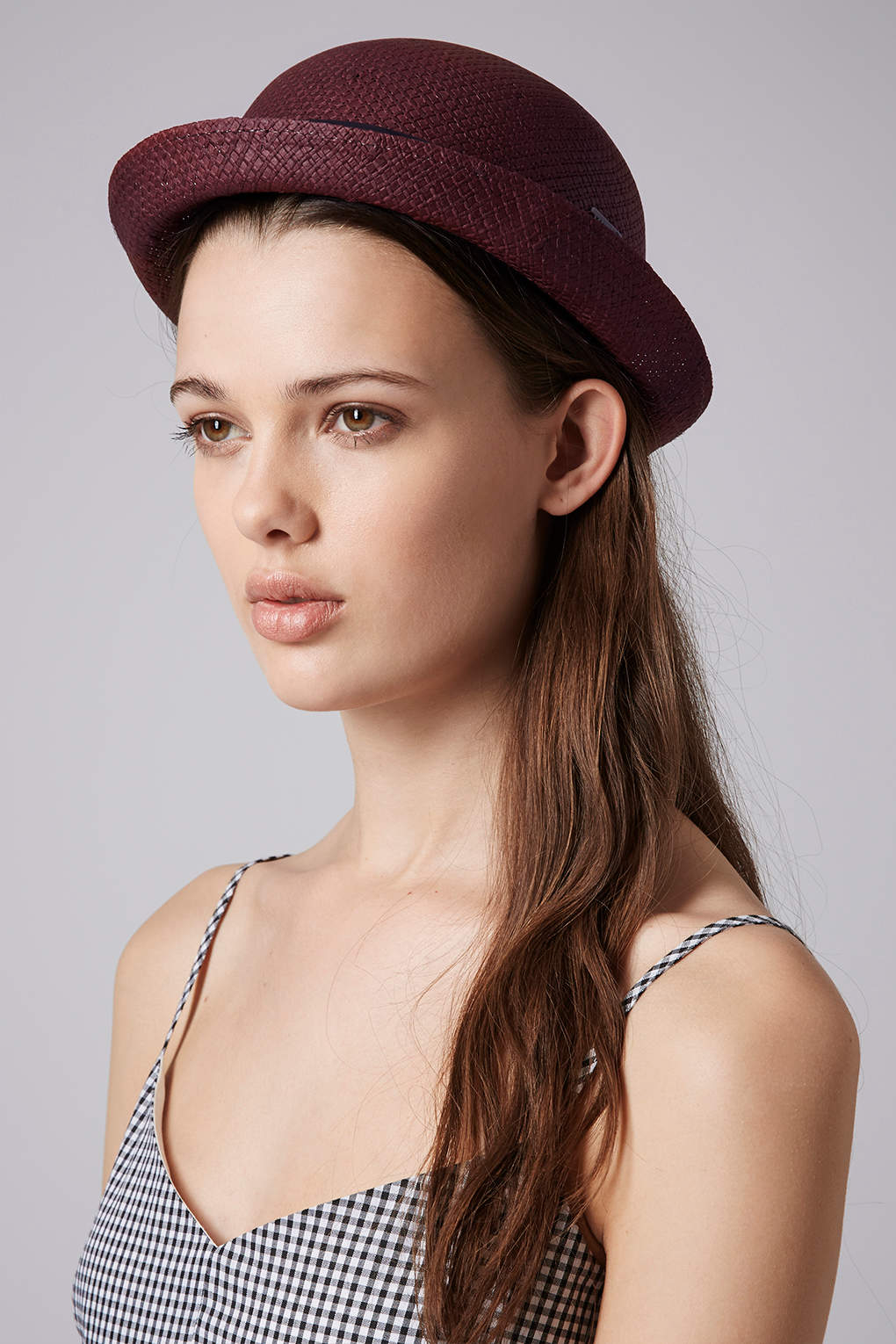 womens burgundy hat