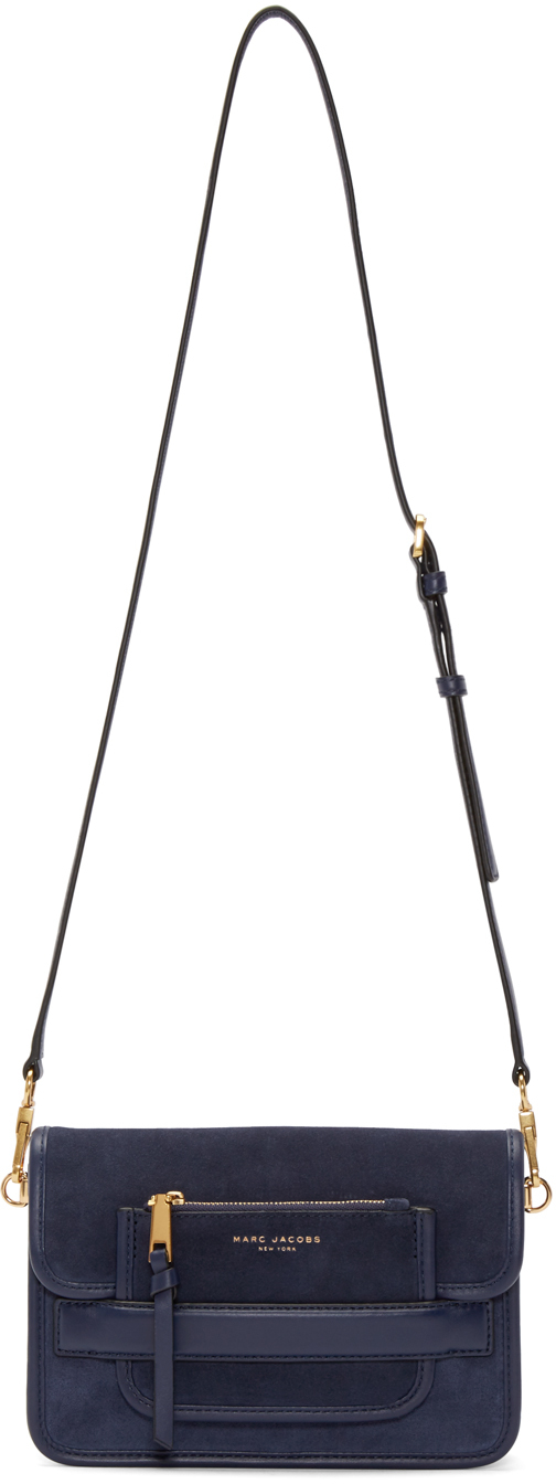 marc jacobs navy blue crossbody bag